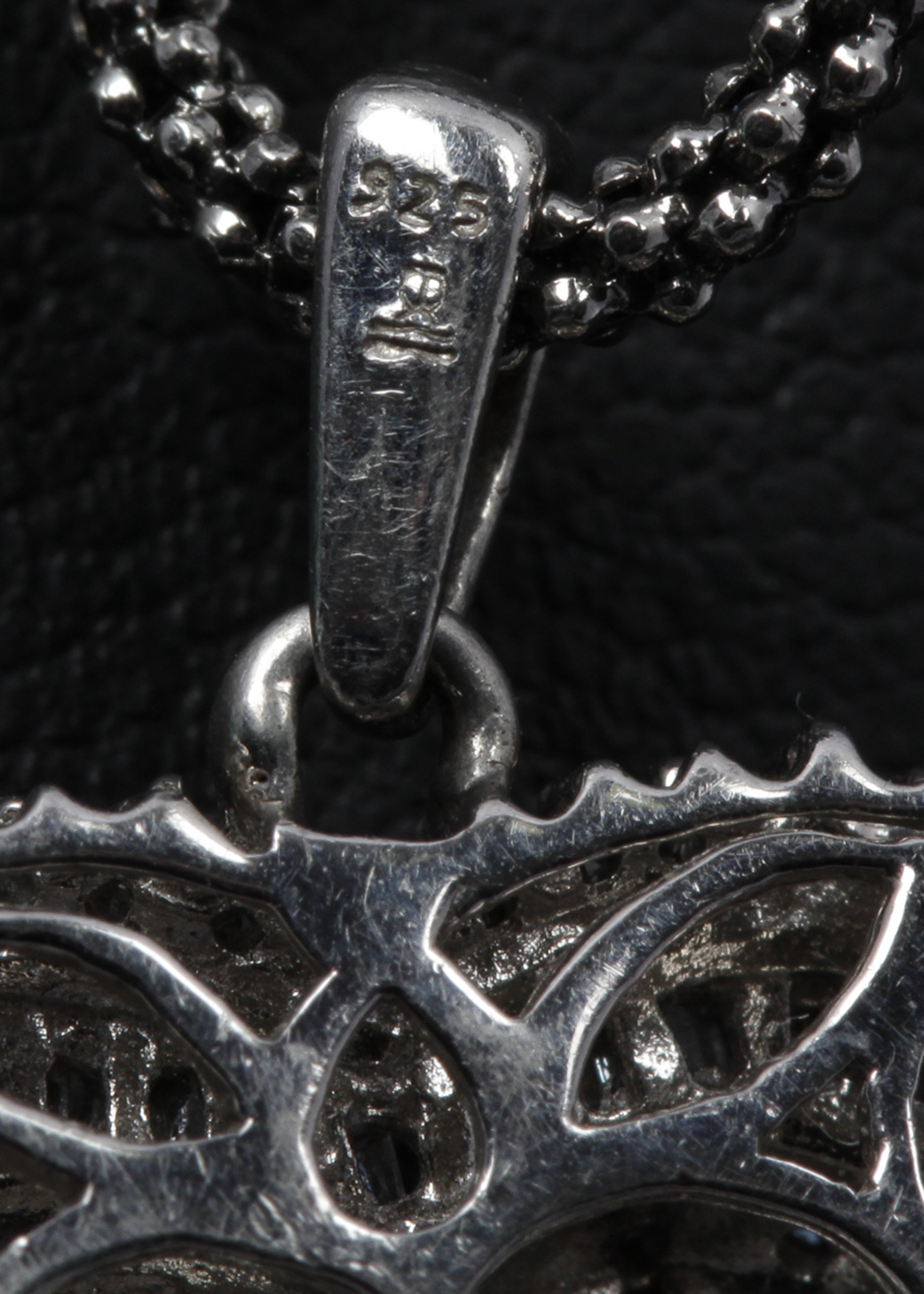 Sterling Silver Diamond Heart Necklace