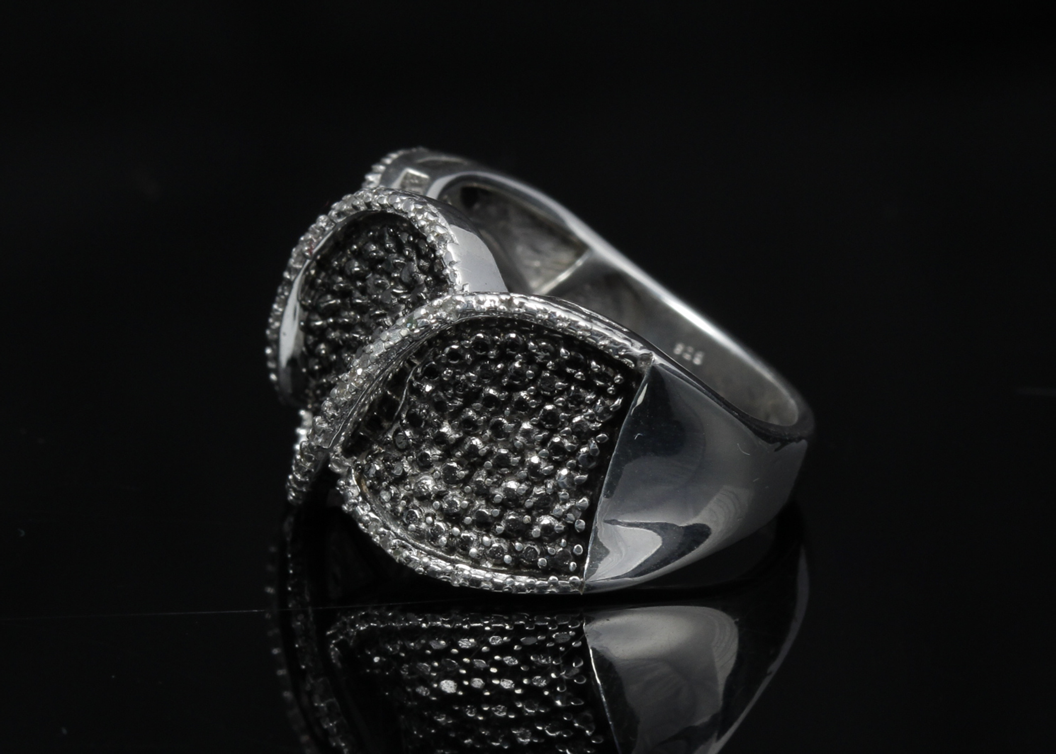 Sterling Silver Diamond Ring