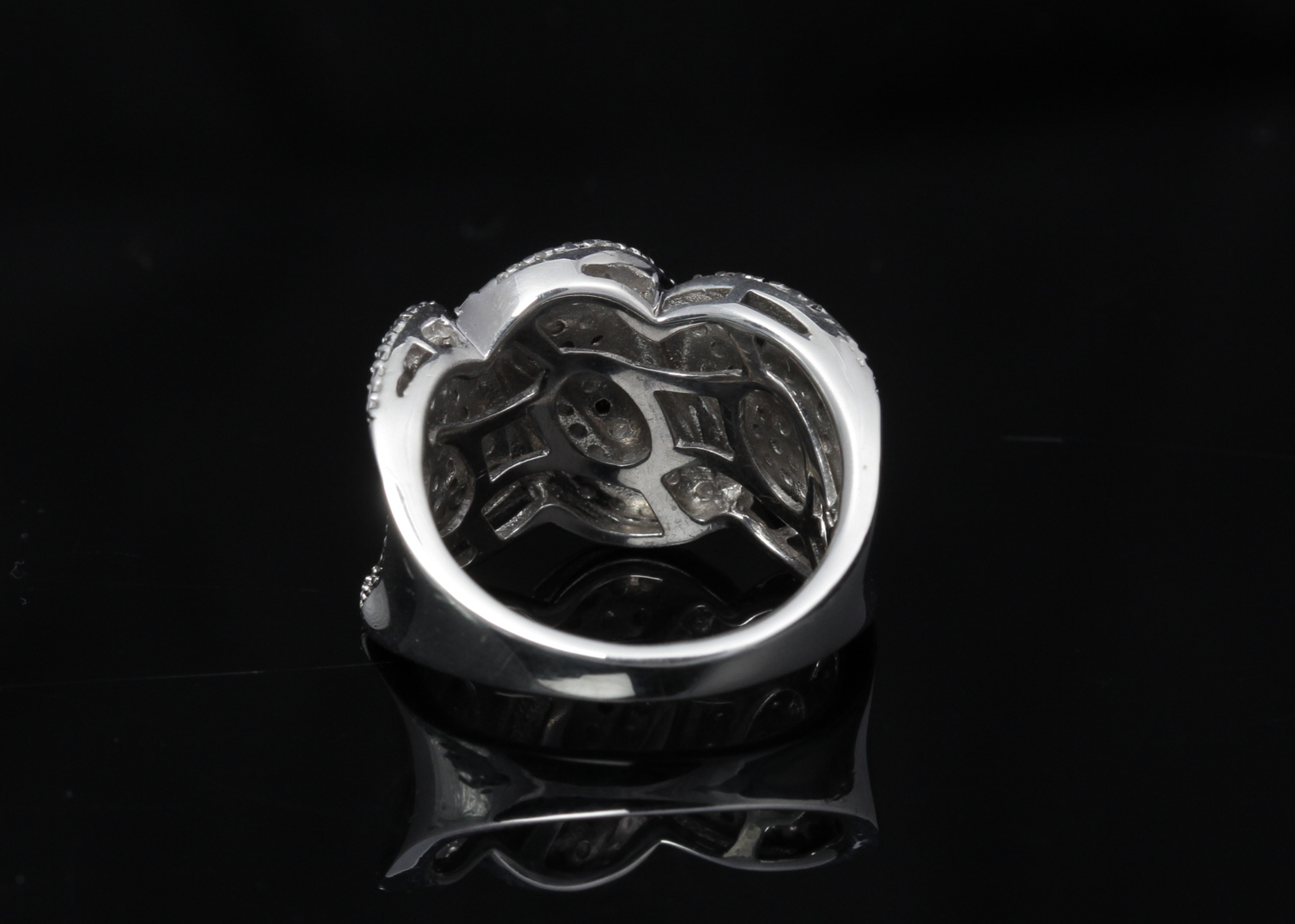 Sterling Silver Diamond Ring