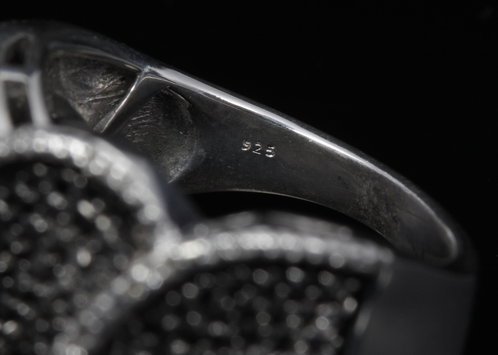 Sterling Silver Diamond Ring