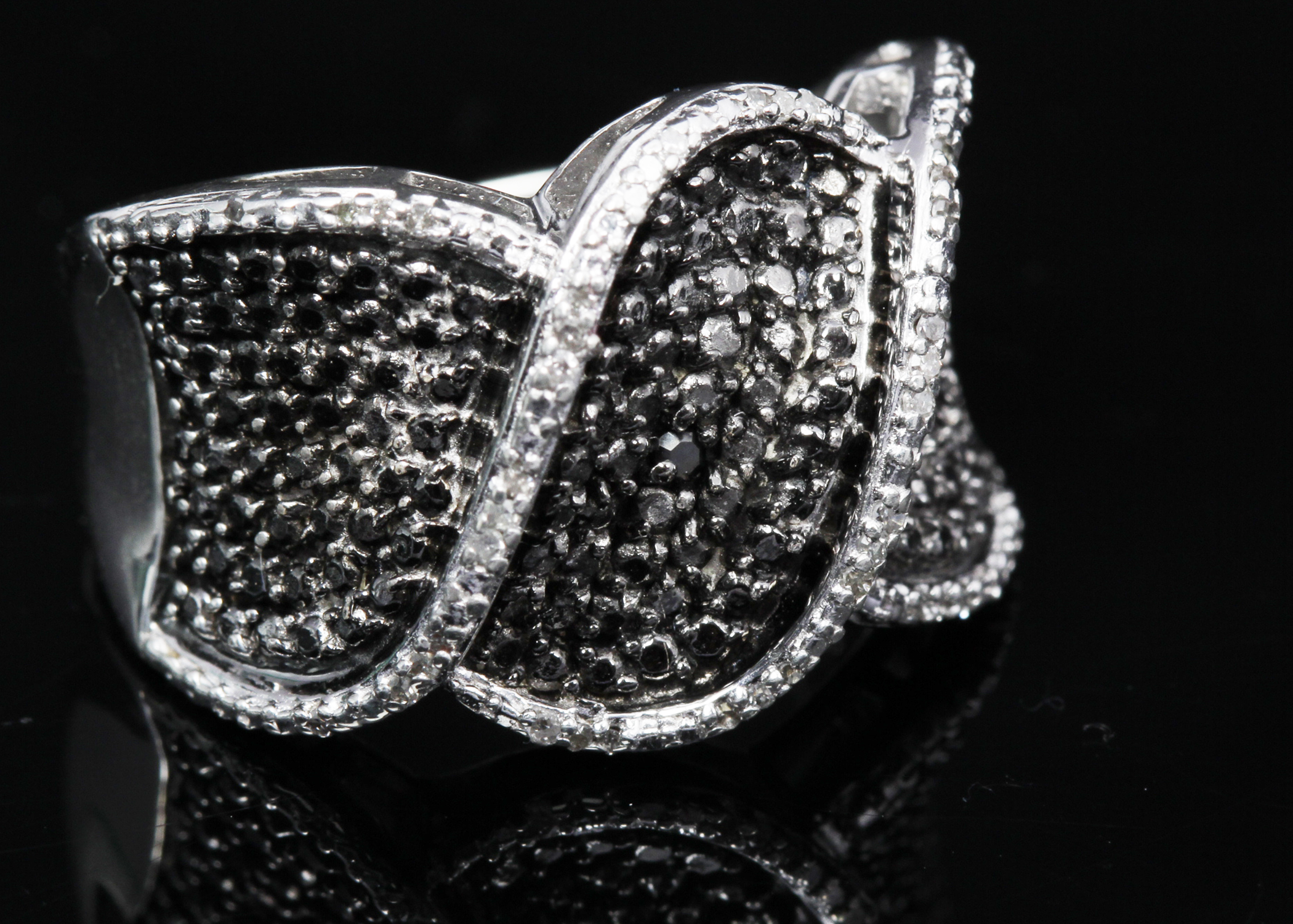 Sterling Silver Diamond Ring