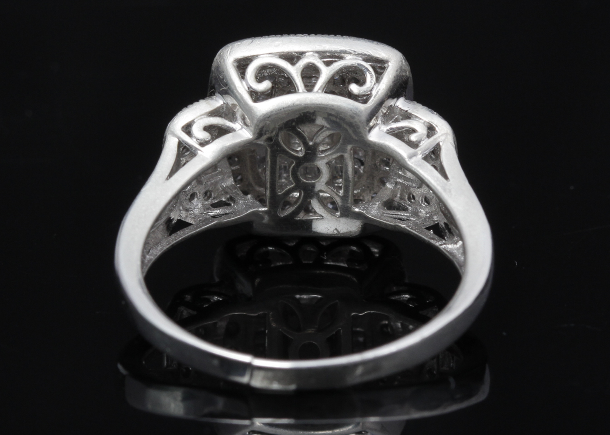 Sterling Silver Diamond Ring