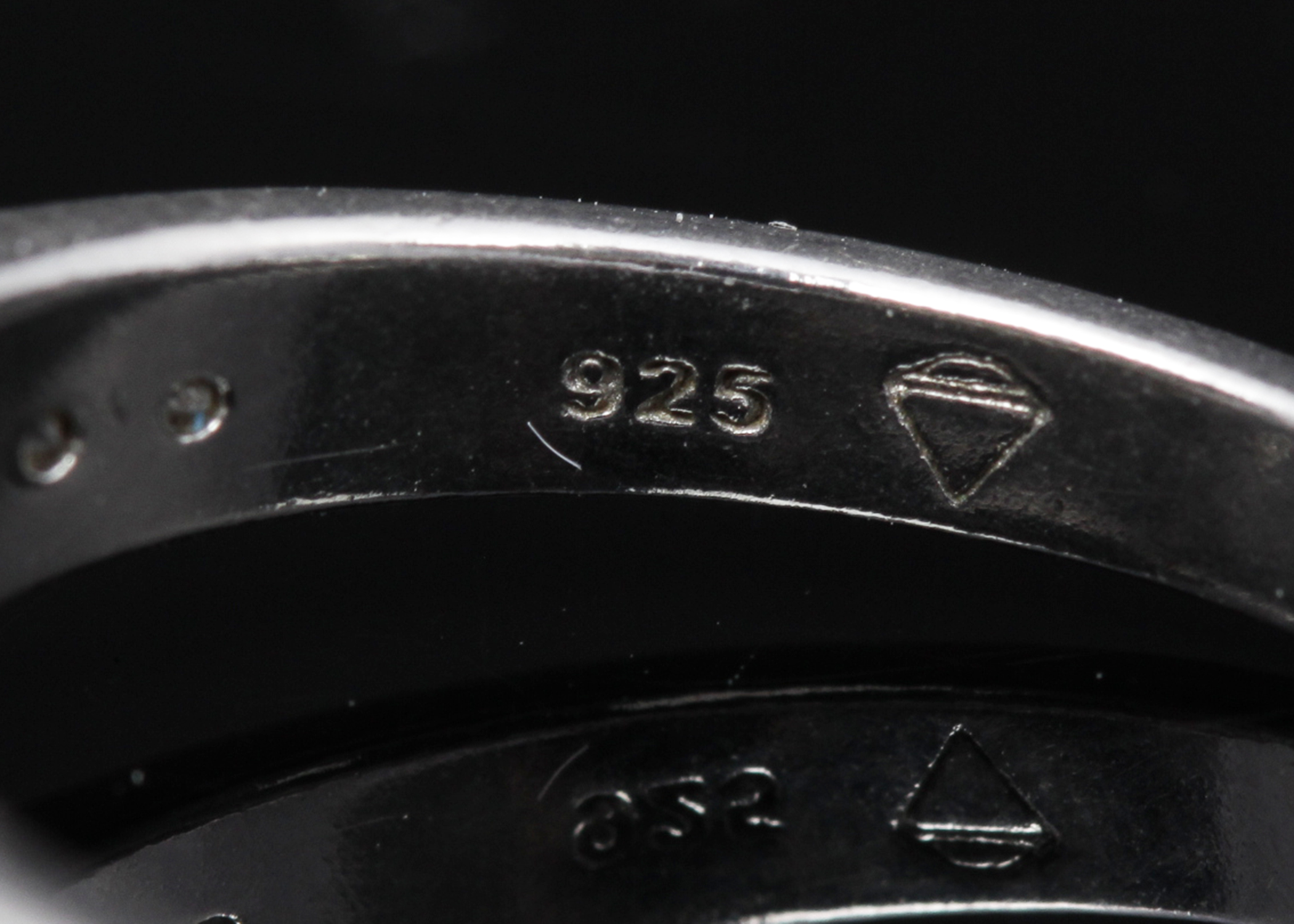 Sterling Silver Diamond Heart Ring