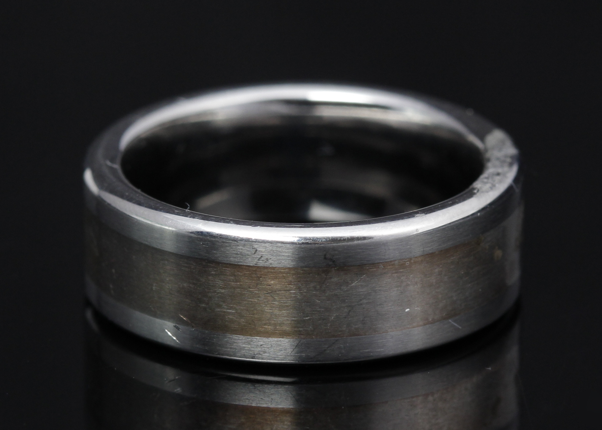 Stainless Steel Diamond Band