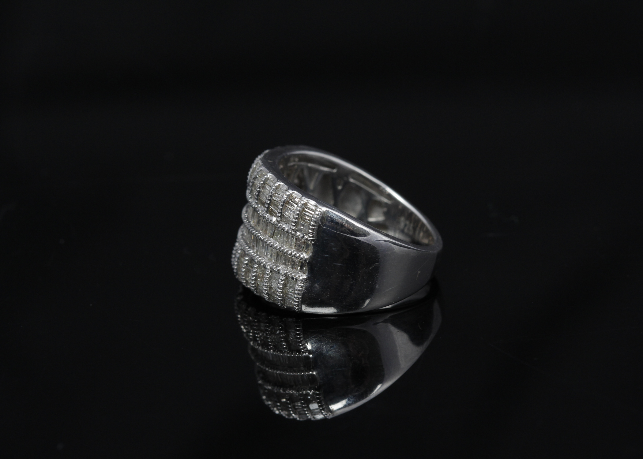 Sterling Silver Diamond Ring
