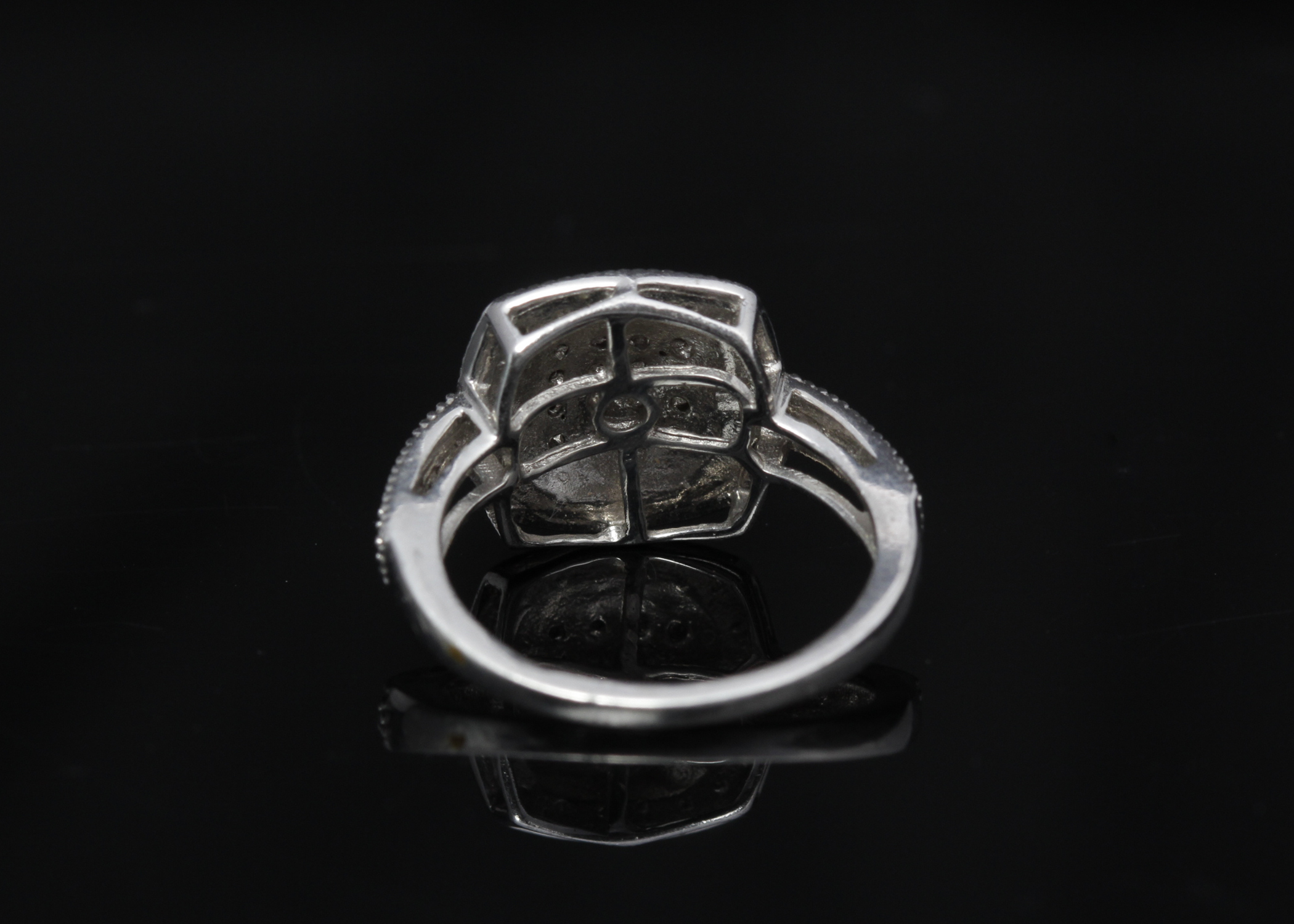 Sterling Silver Diamond Ring