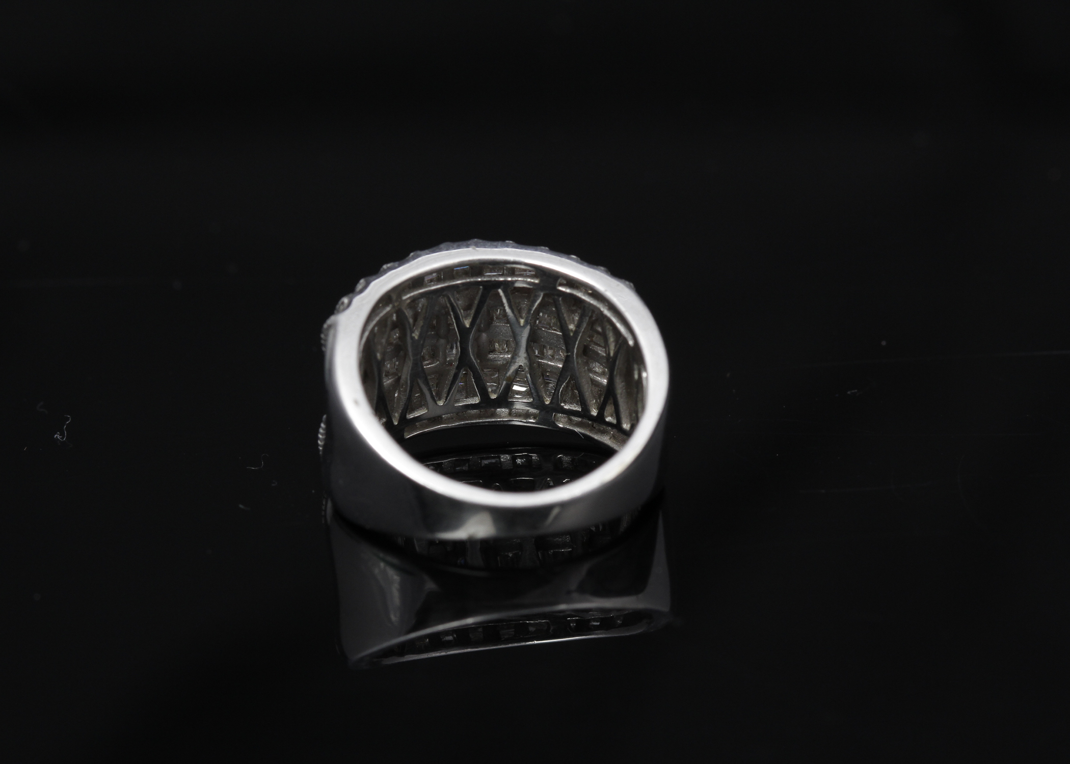 Sterling Silver Diamond Ring