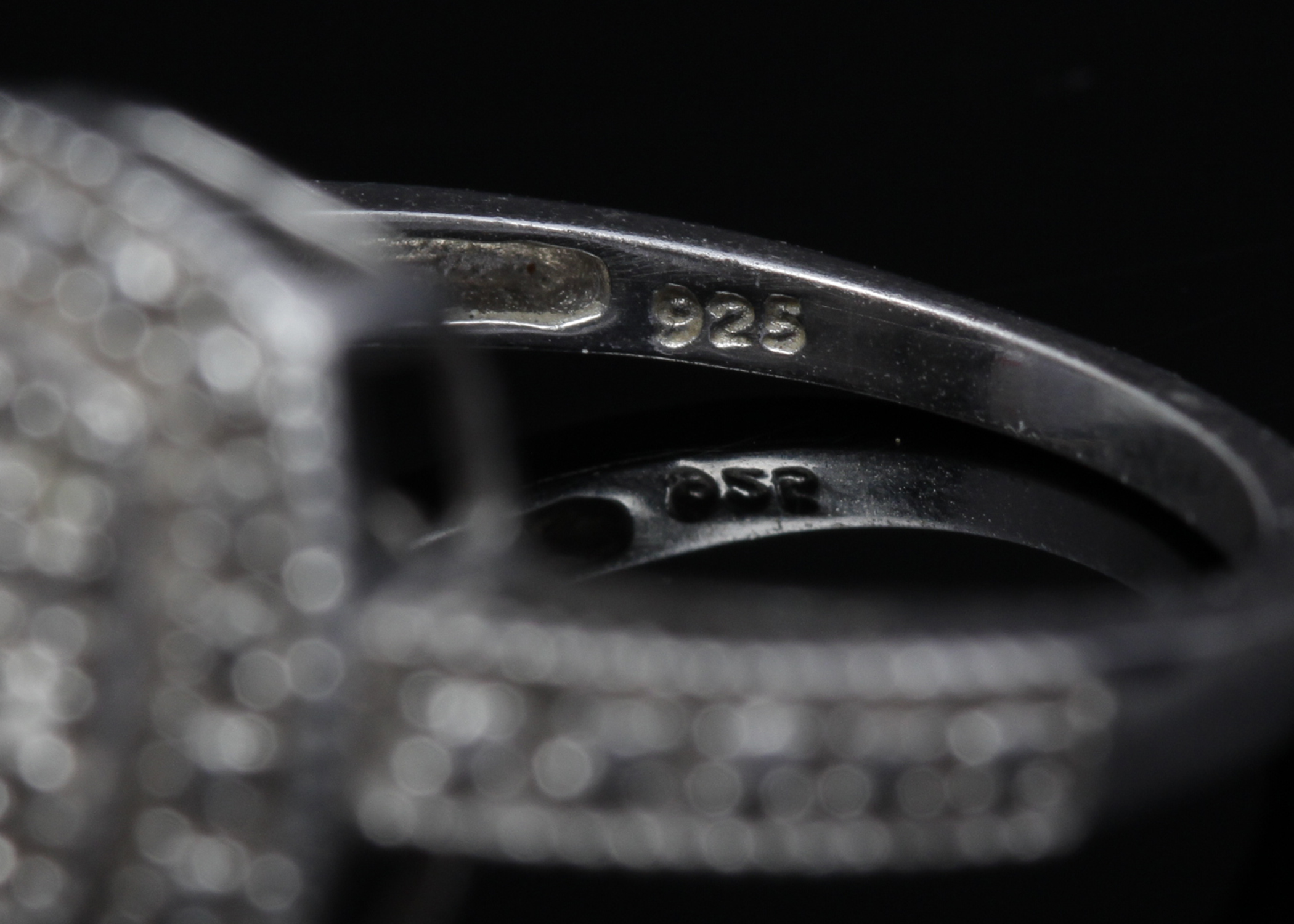 Sterling Silver Diamond Ring