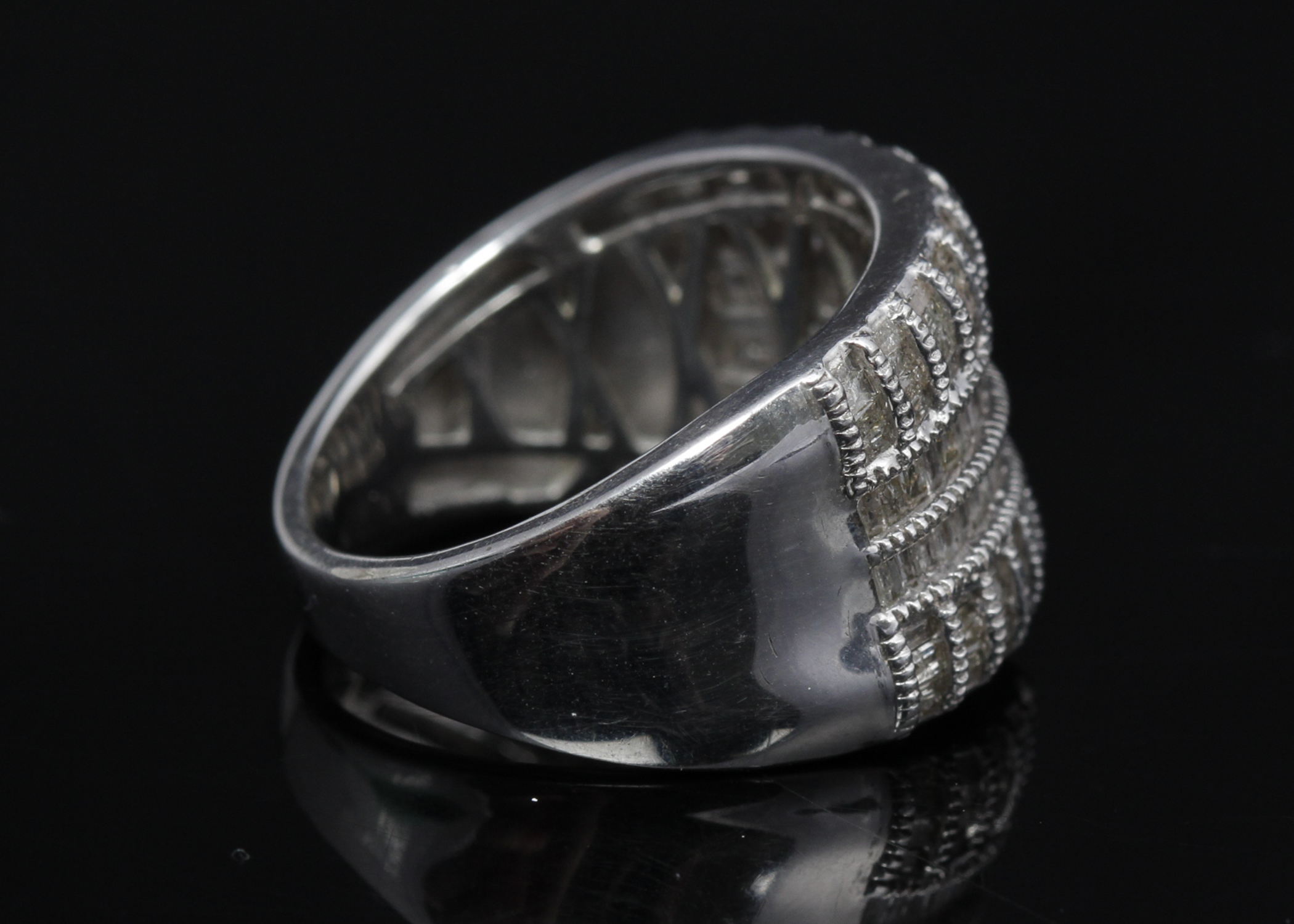 Sterling Silver Diamond Ring