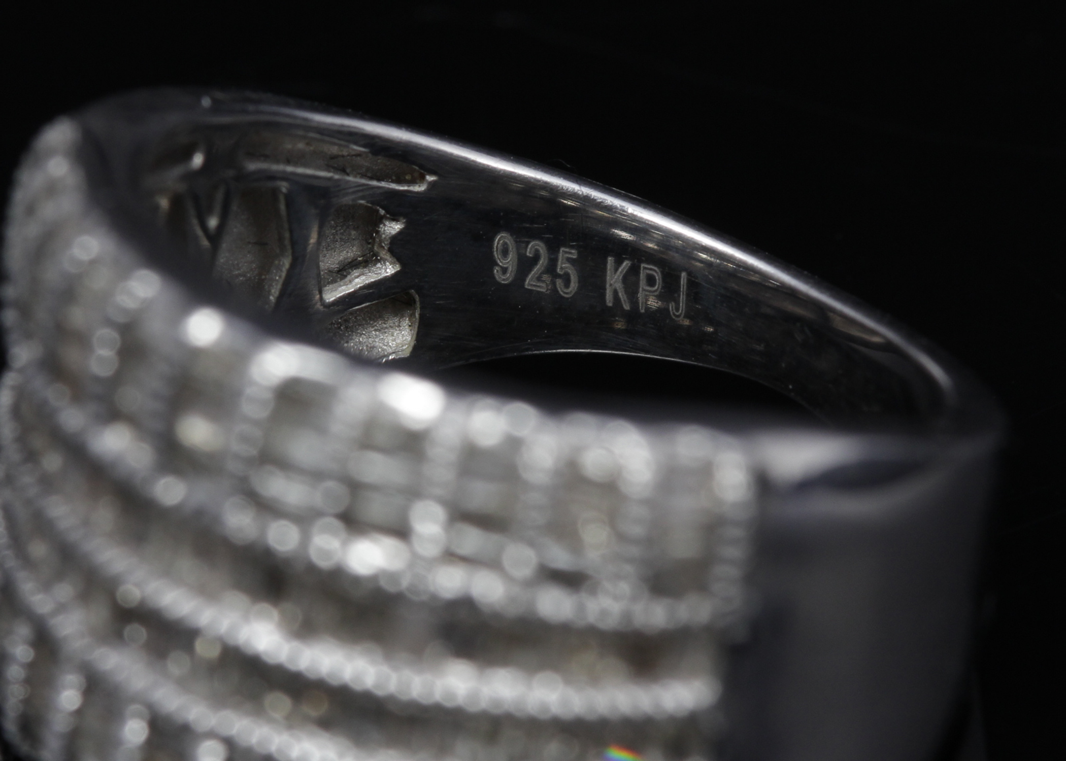 Sterling Silver Diamond Ring