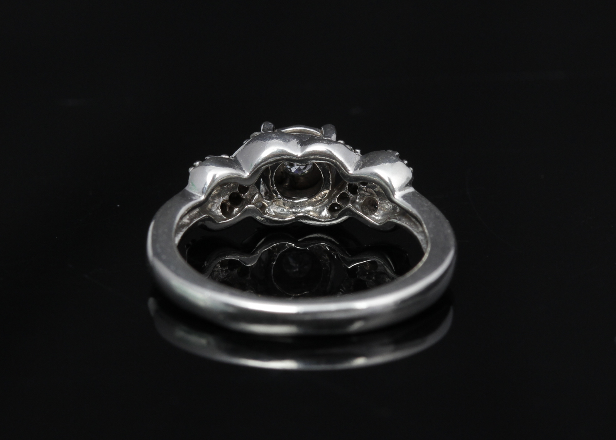 Sterling Silver Diamond Ring