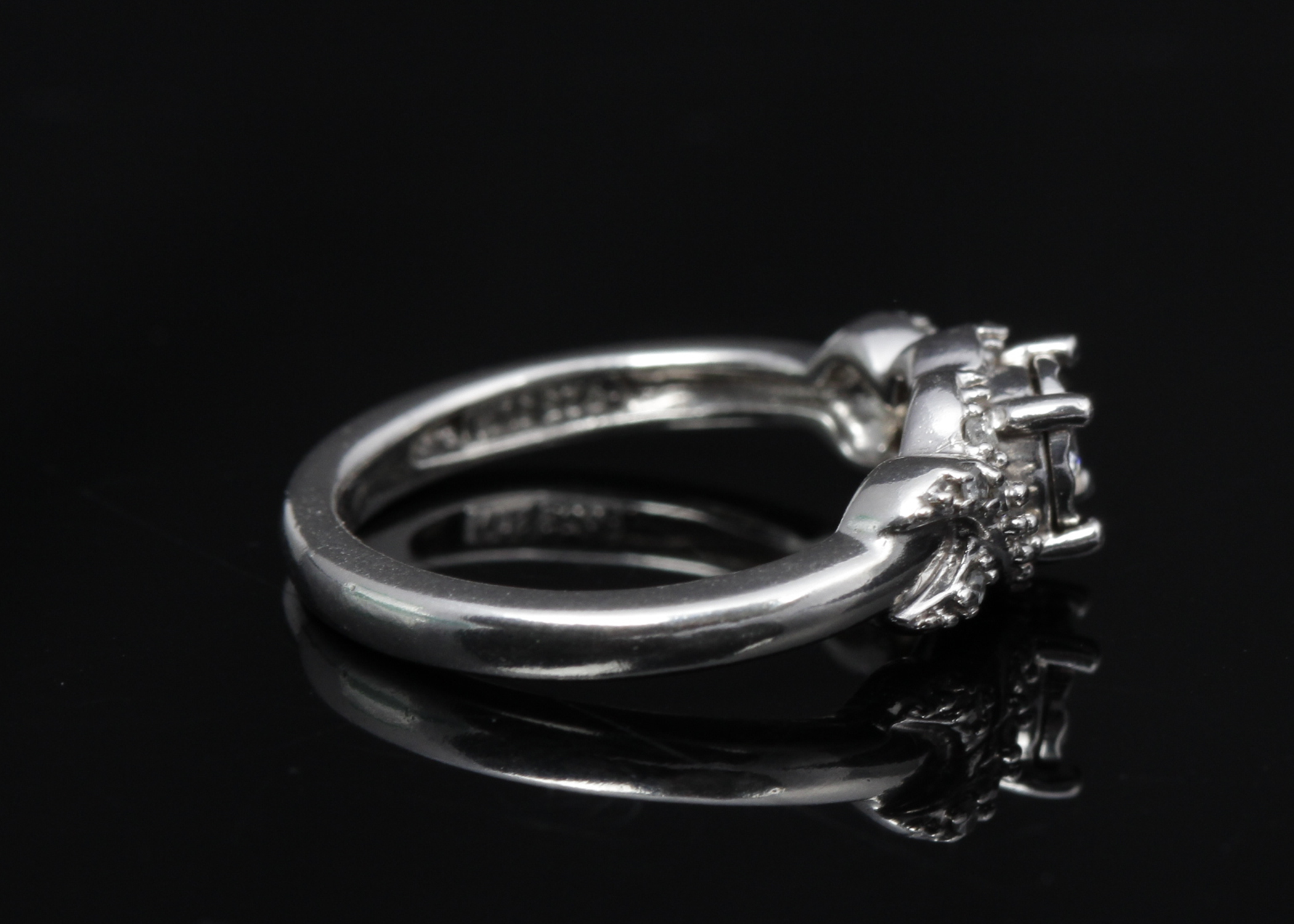 Sterling Silver Diamond Ring