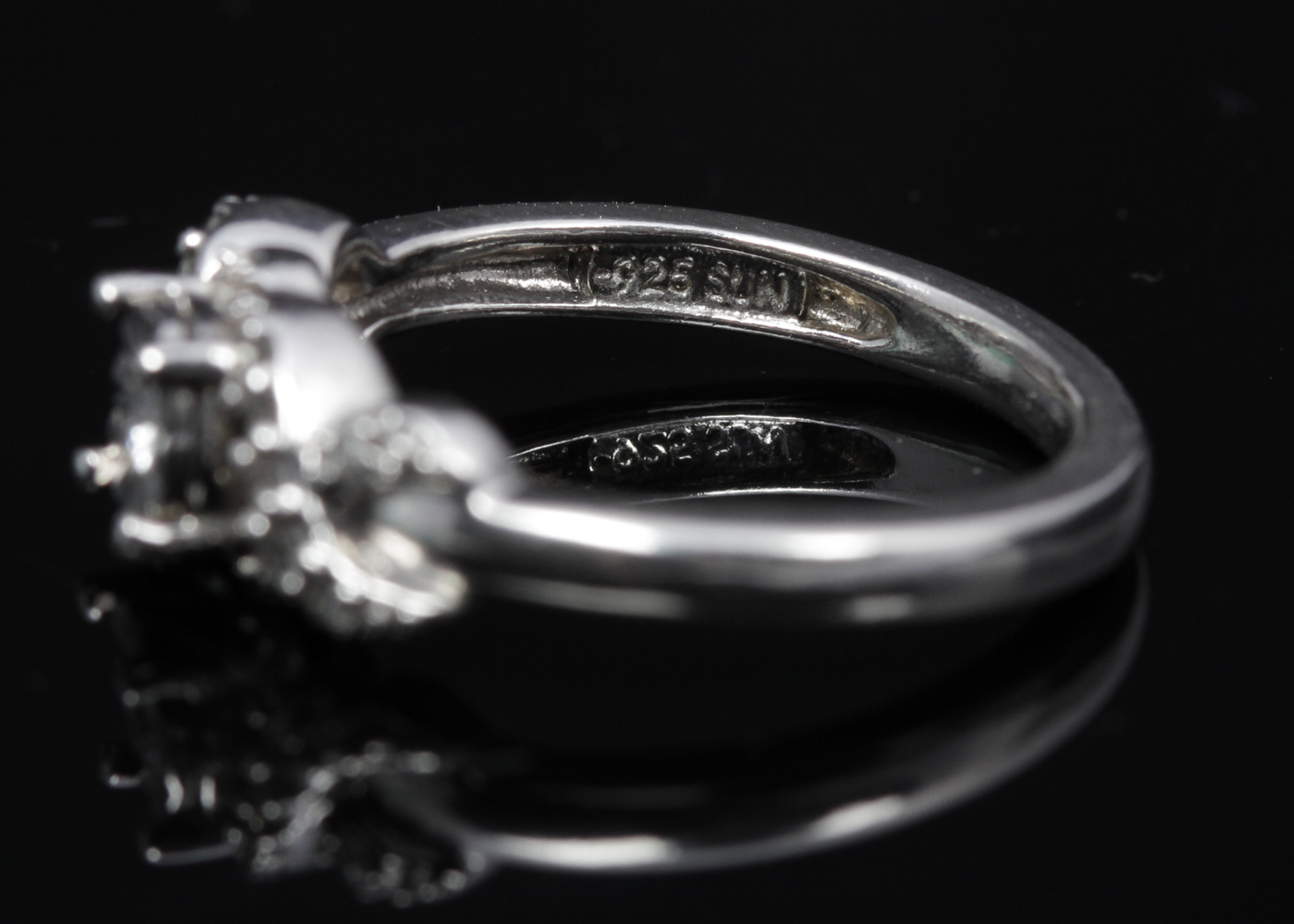 Sterling Silver Diamond Ring