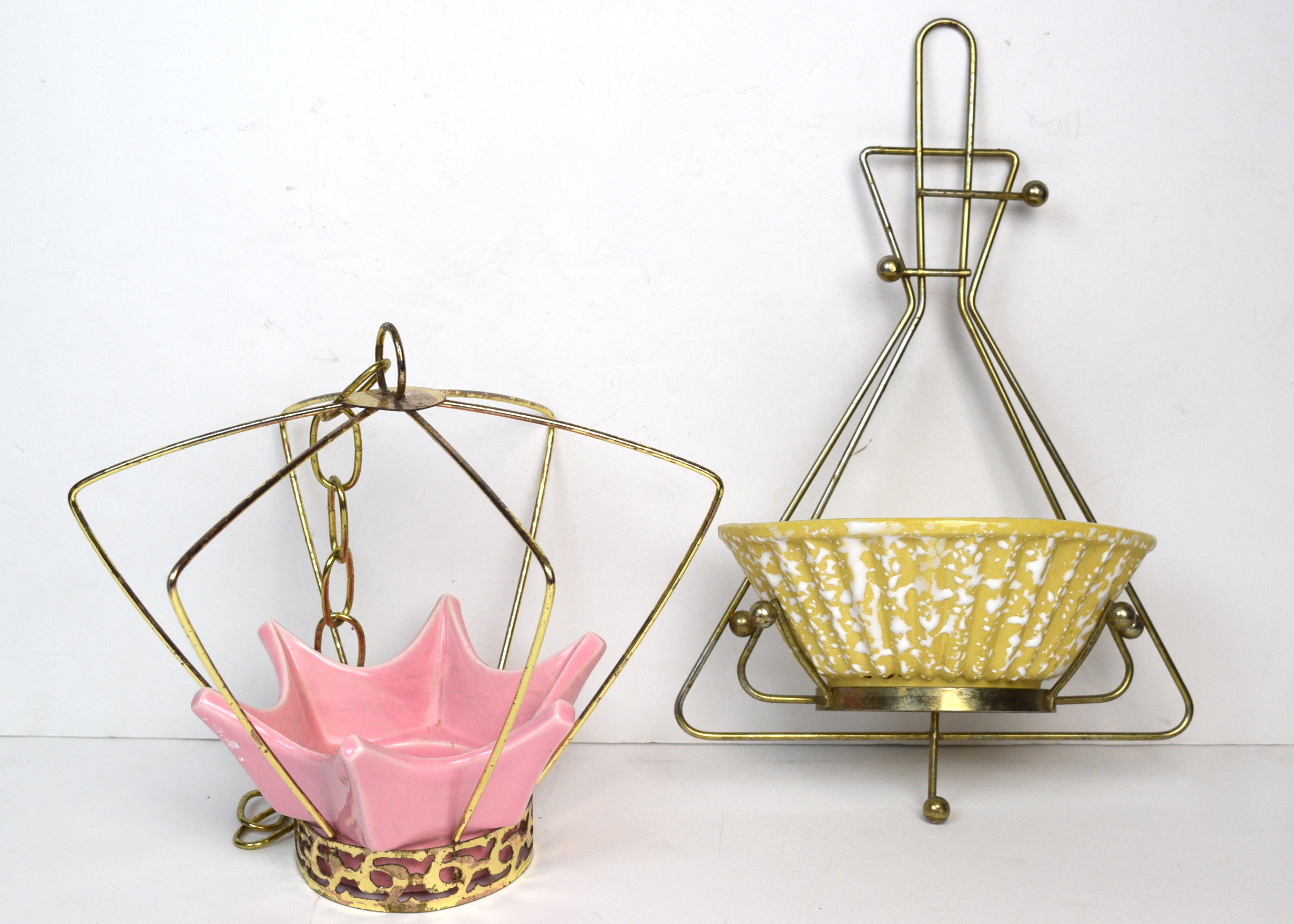 Mid Century Modern Hanging Planters