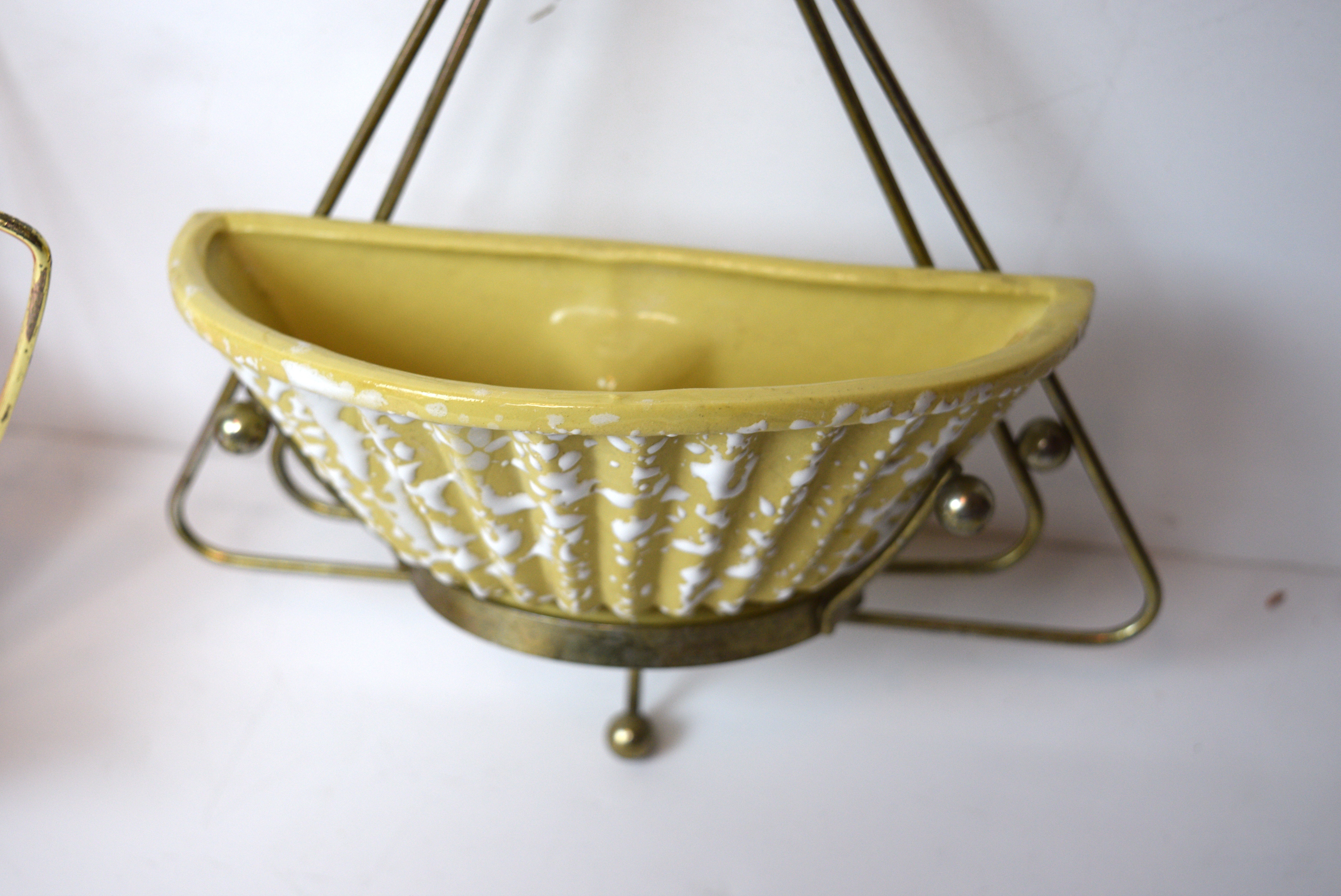 Mid Century Modern Hanging Planters