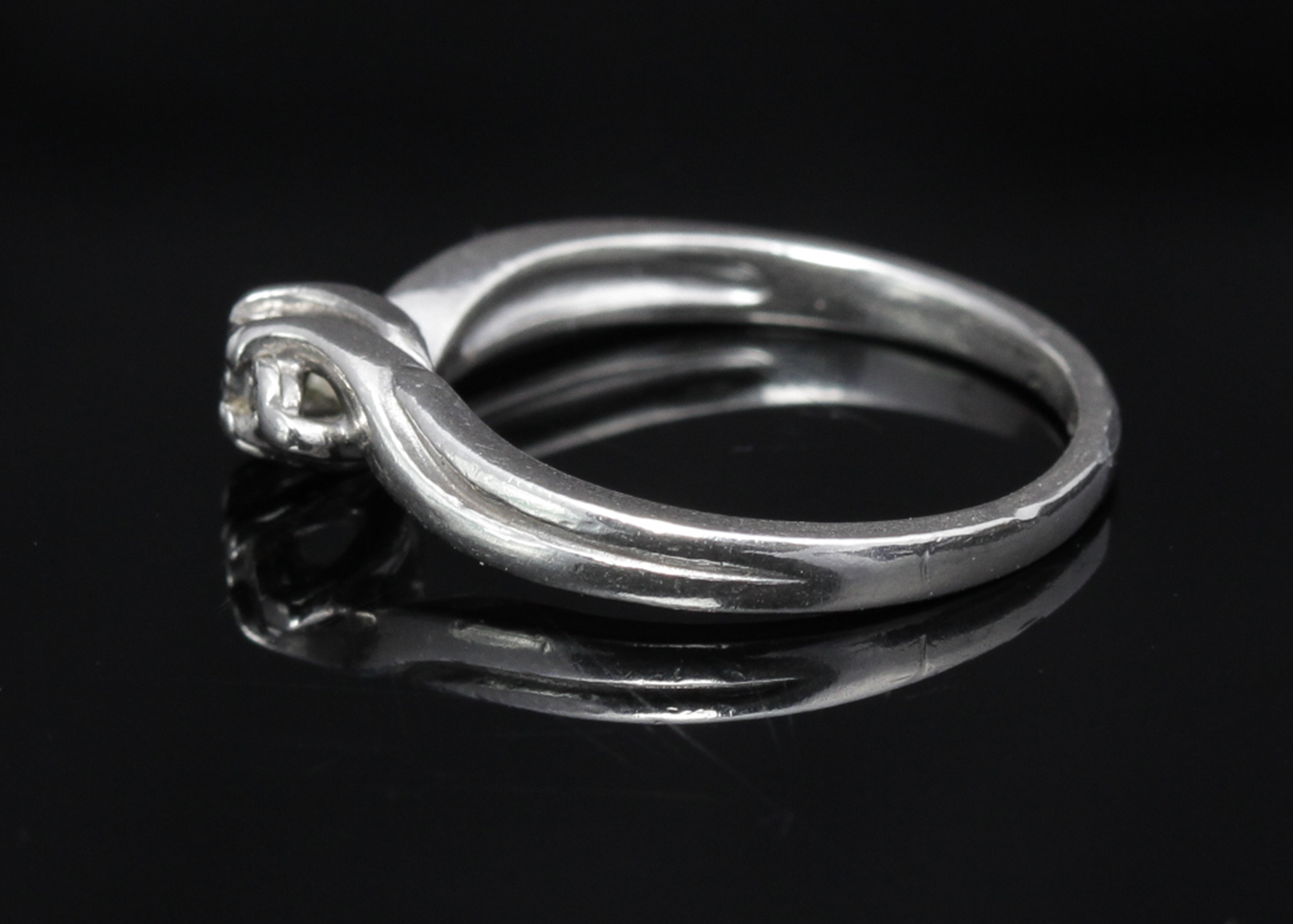 Sterling Silver Diamond Ring