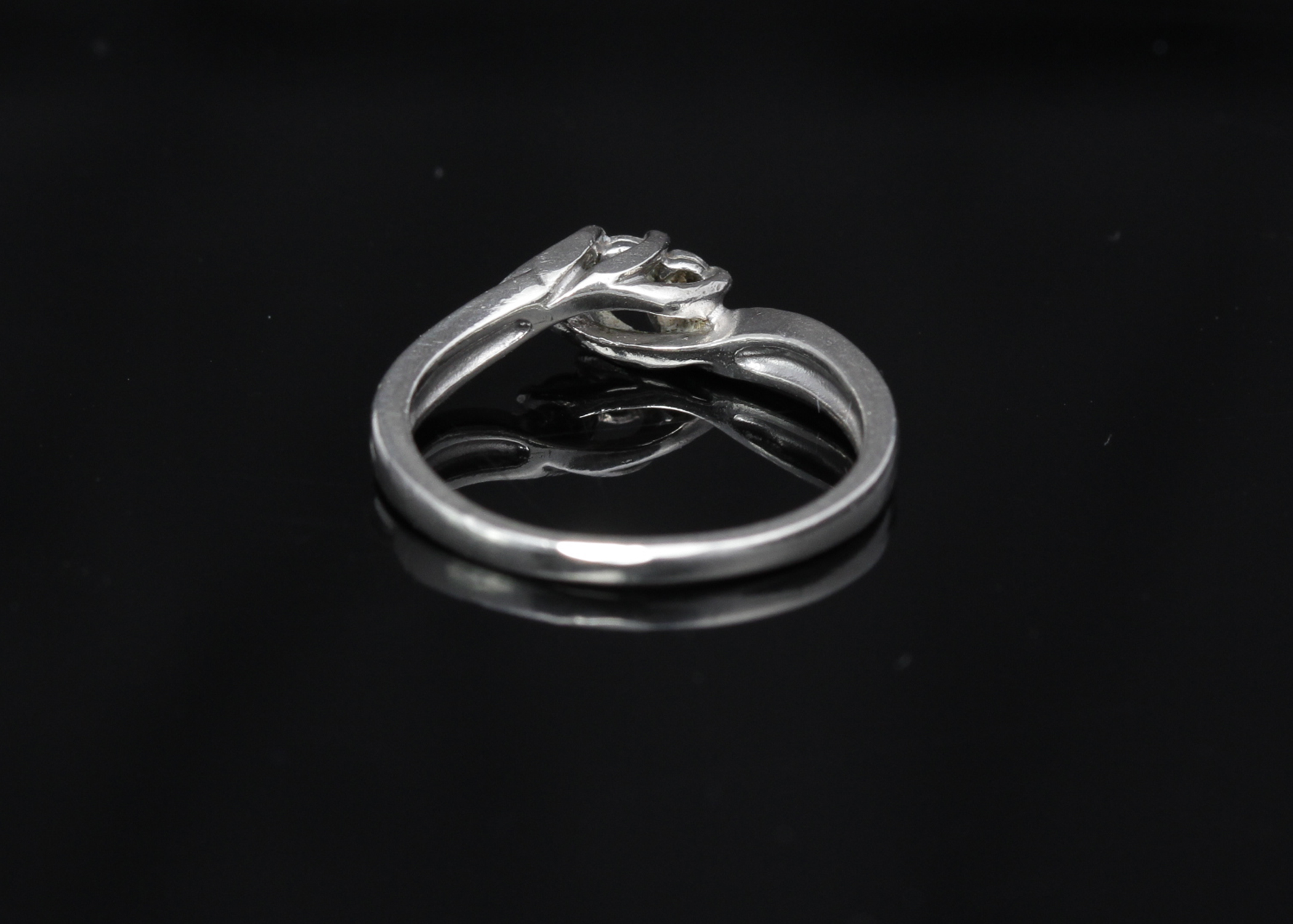 Sterling Silver Diamond Ring