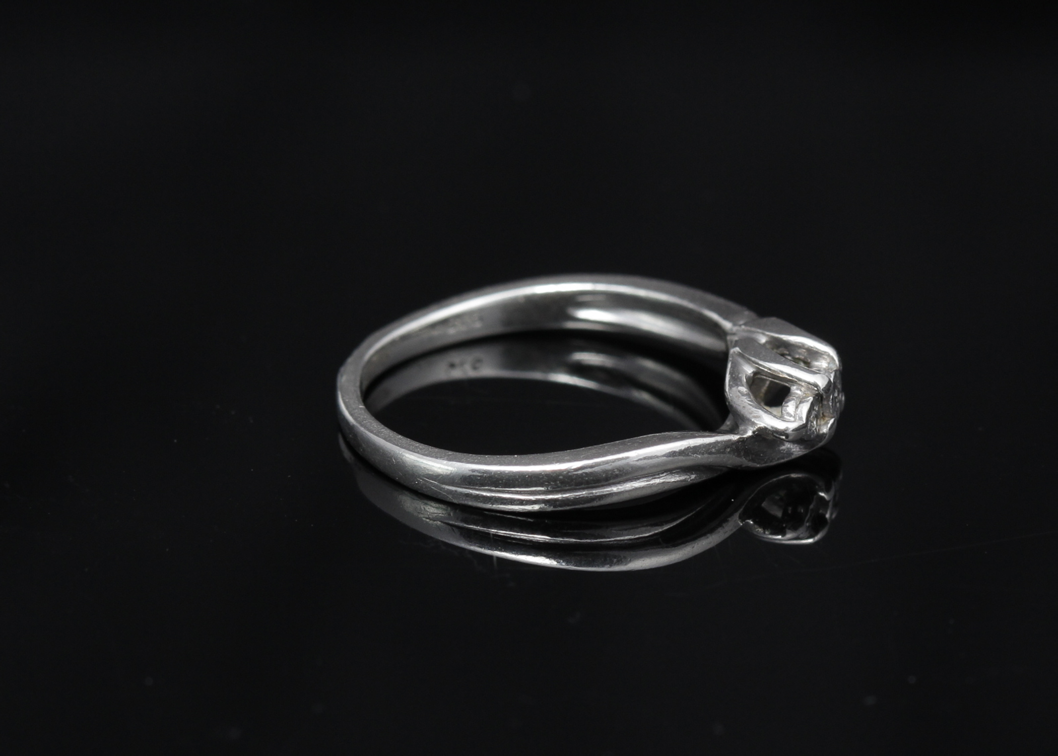 Sterling Silver Diamond Ring