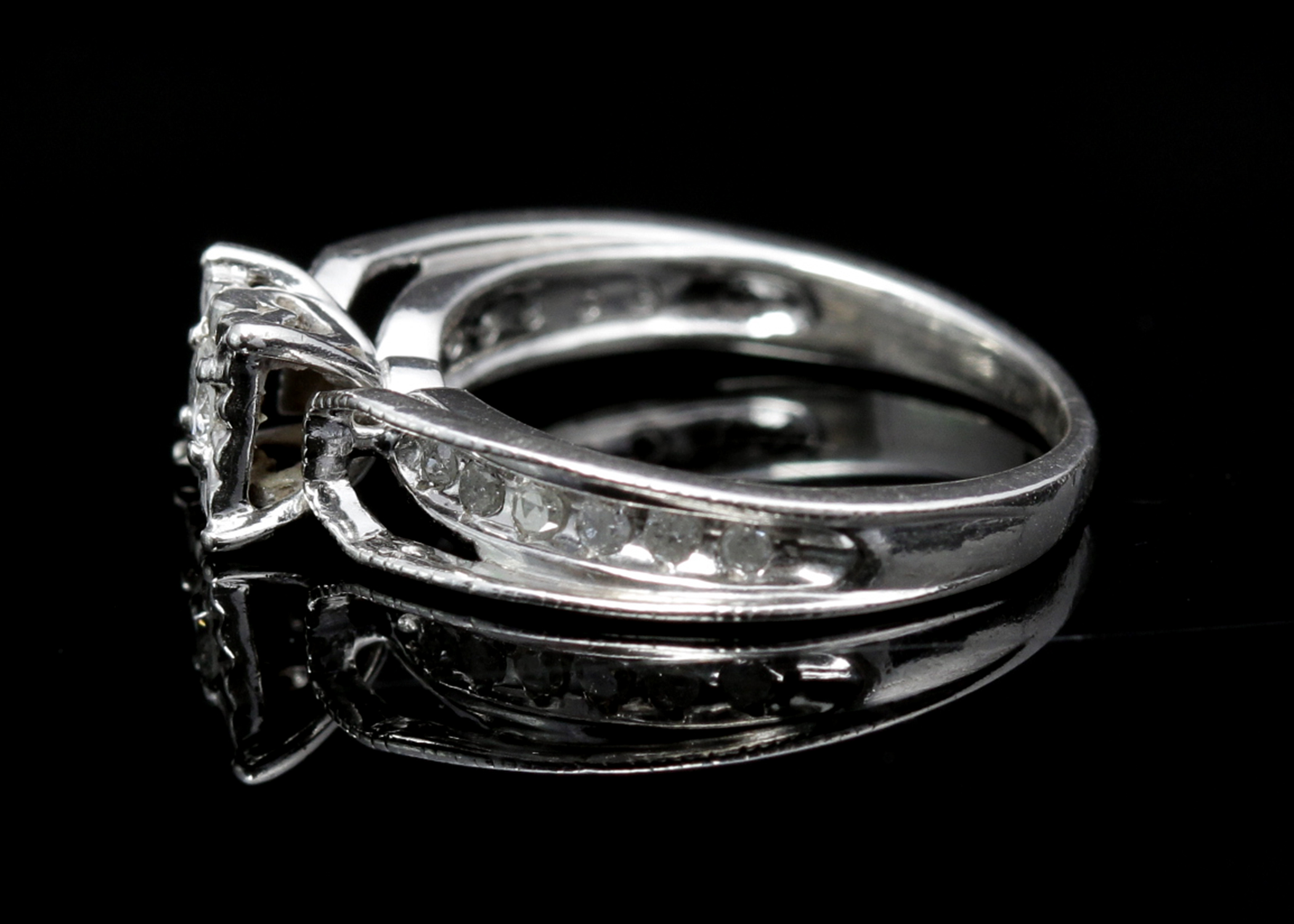 Sterling Silver Diamond Ring
