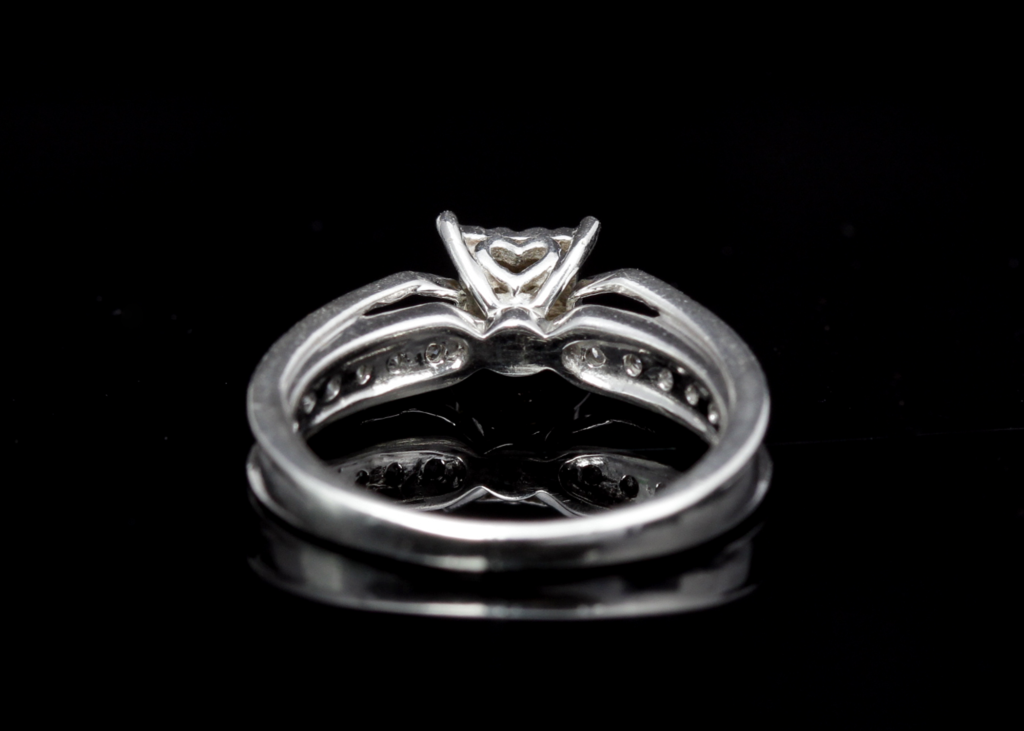 Sterling Silver Diamond Ring