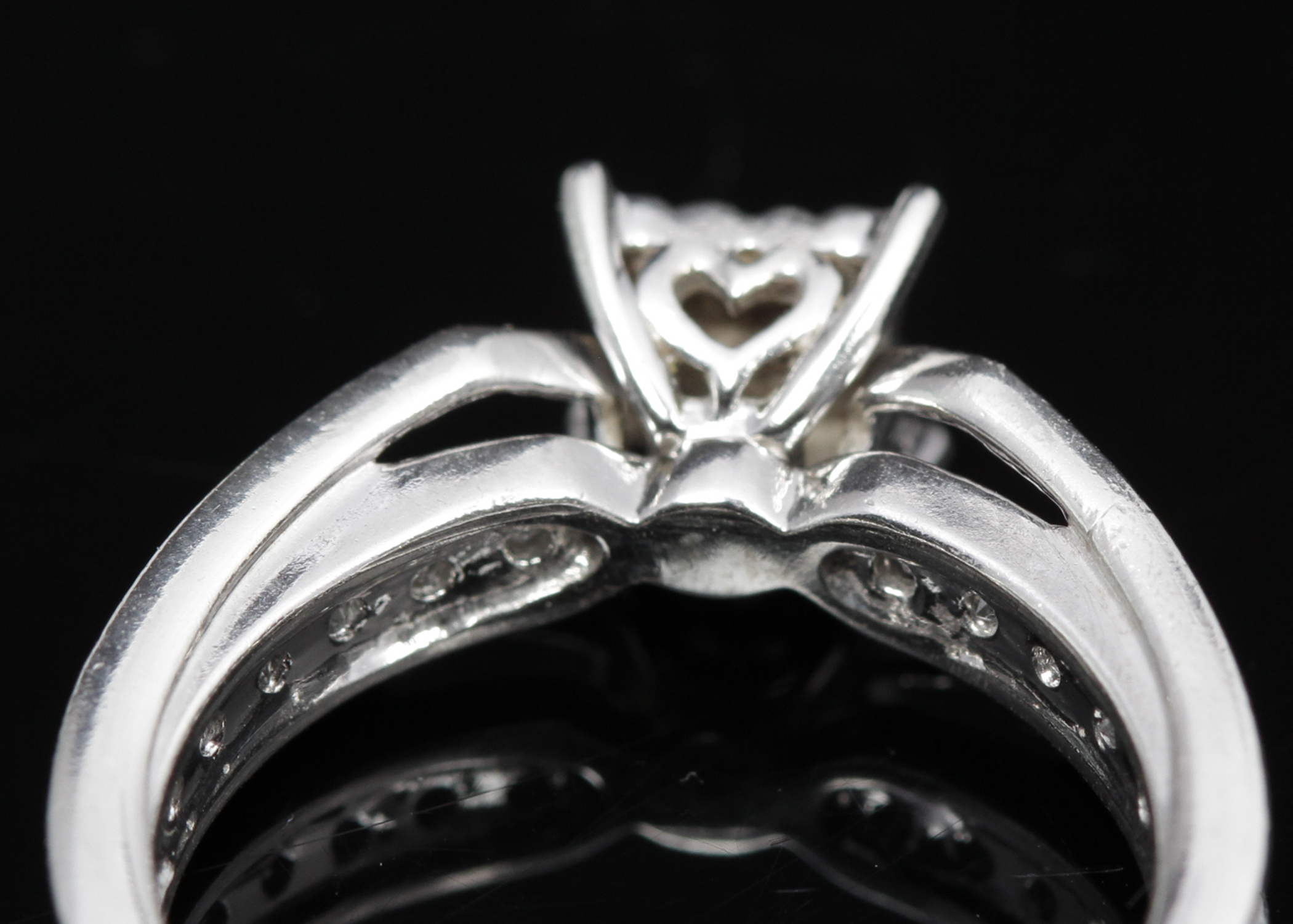Sterling Silver Diamond Ring