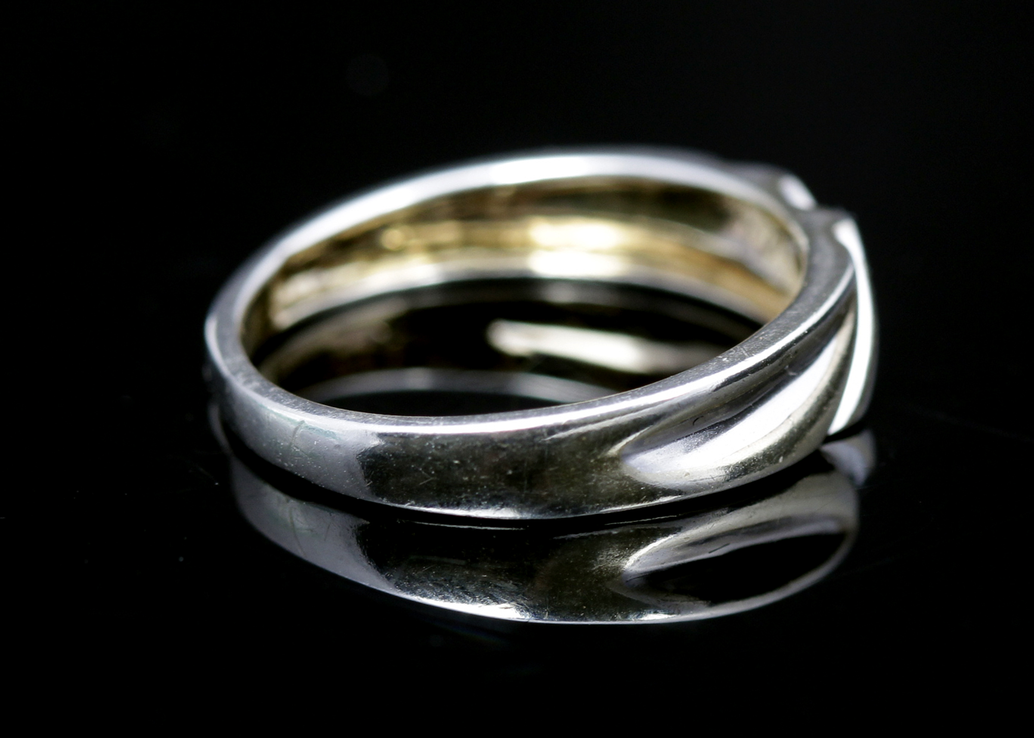 Sterling Silver Diamond Band