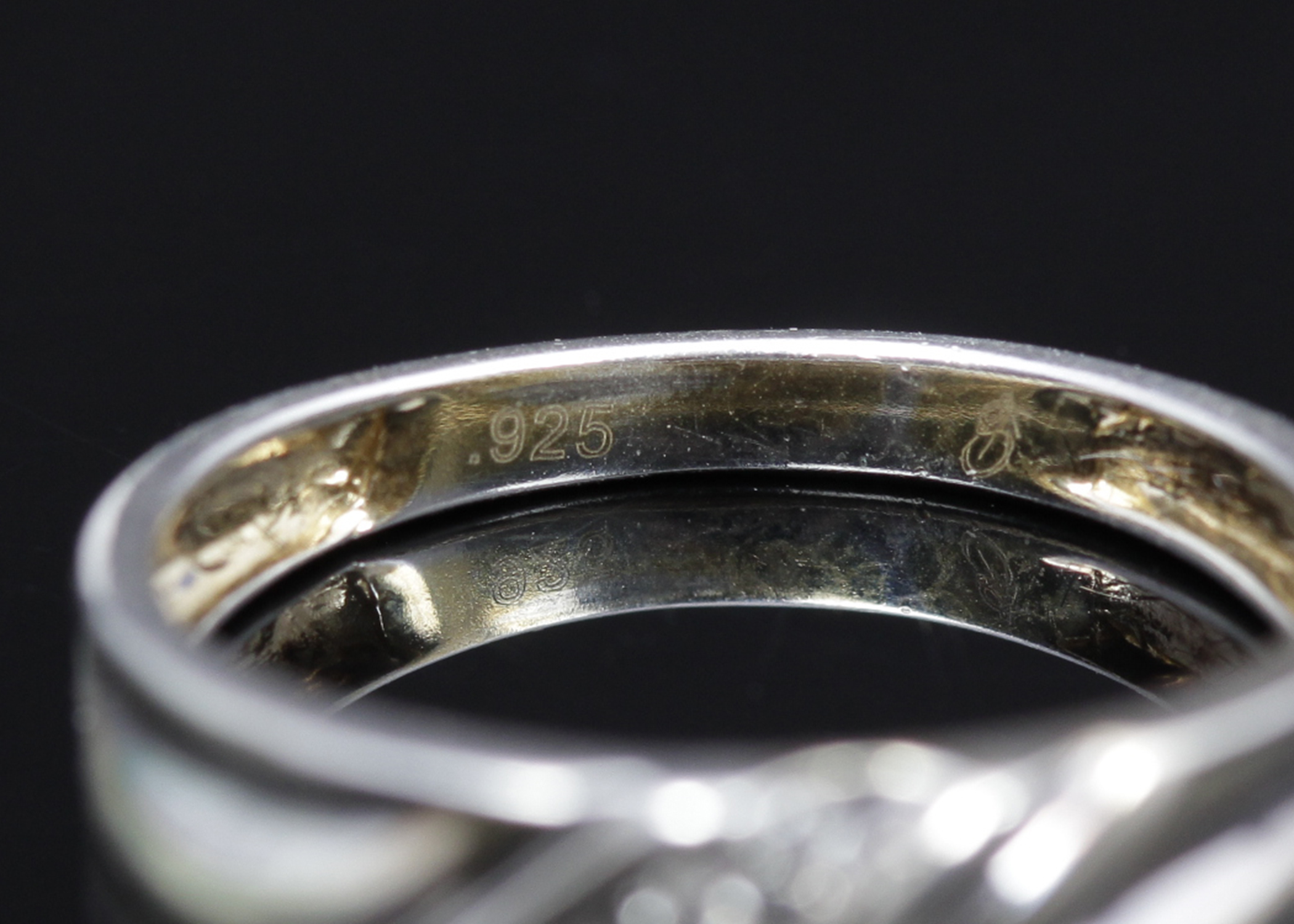 Sterling Silver Diamond Band
