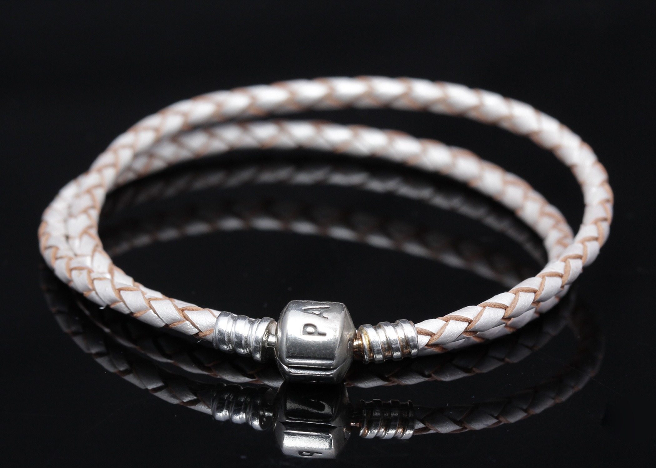 PANDORA Tan Double Loop Bracelet