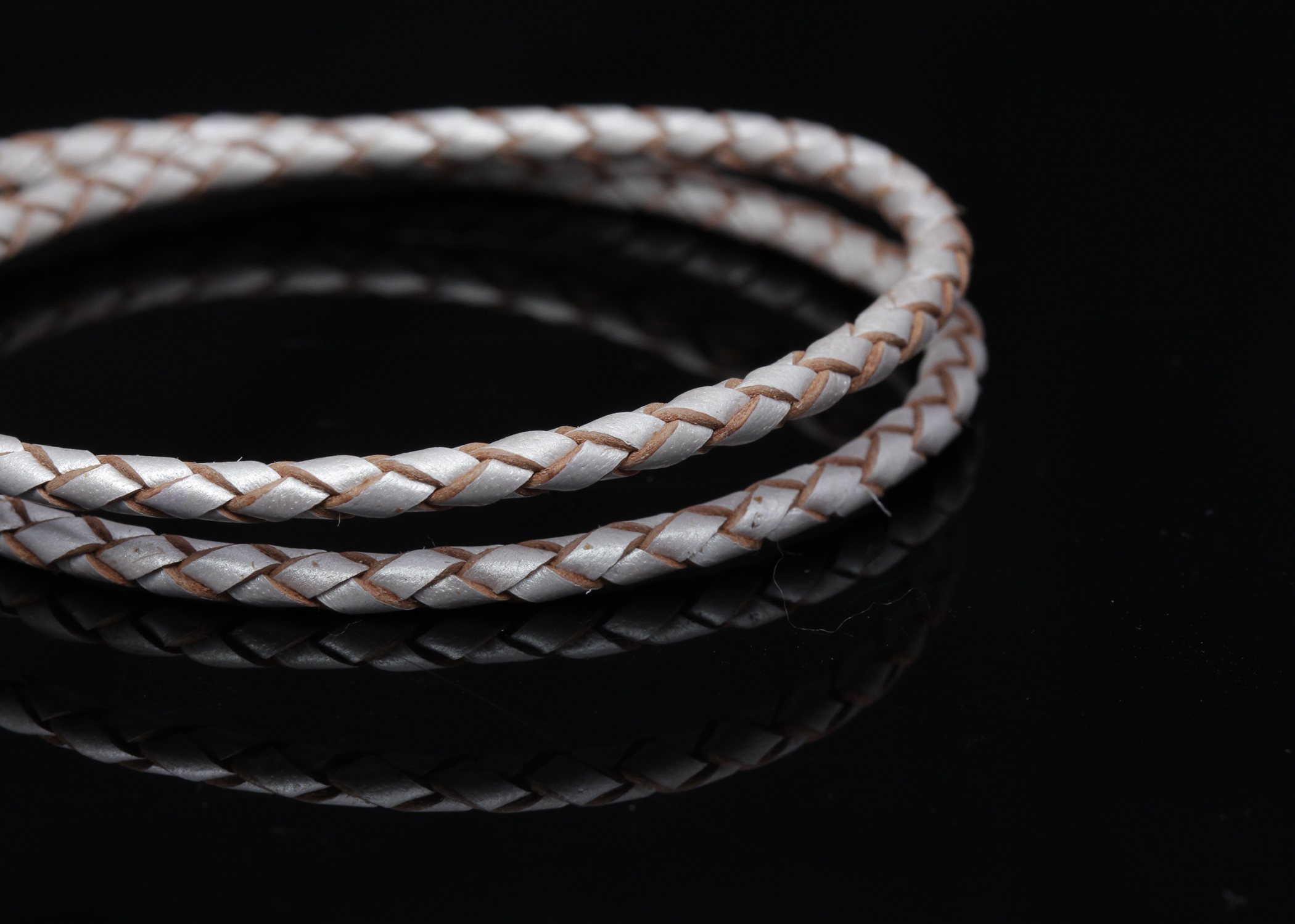 PANDORA Tan Double Loop Bracelet