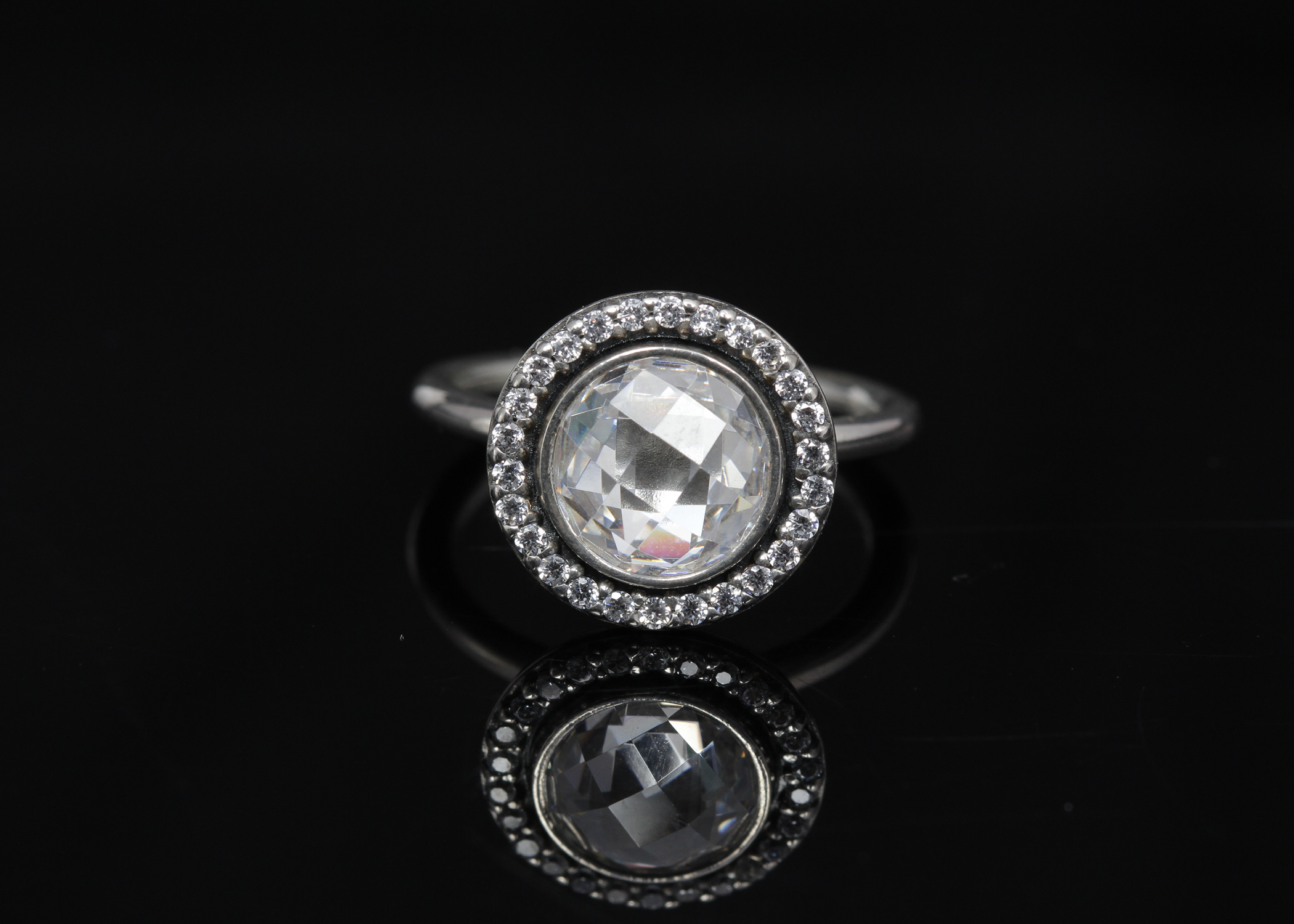PANDORA Sterling Silver "Brilliant Legacy" Ring