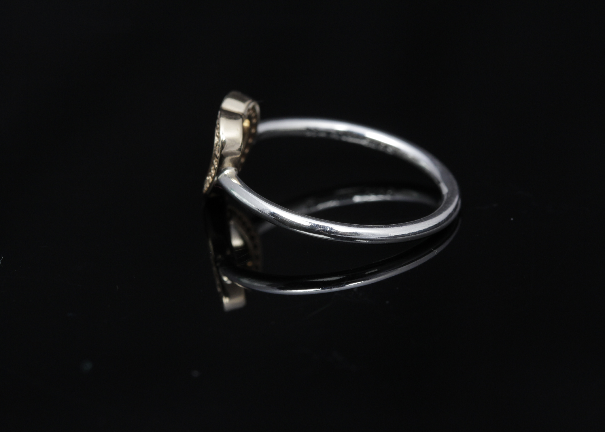 PANDORA 14K Yellow Gold Accented Sterling Silver Ring