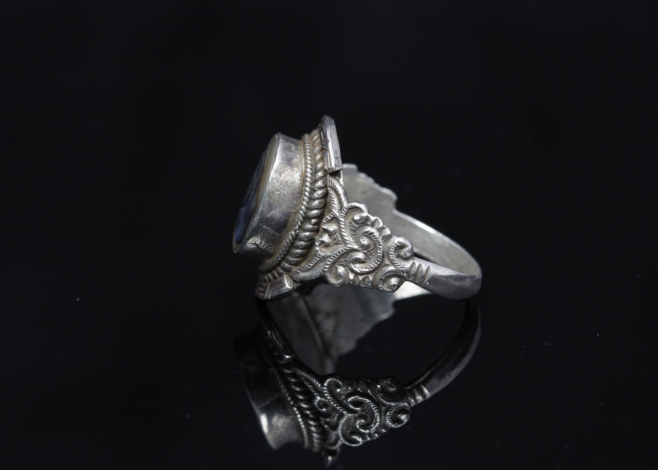 Sterling Silver Abalone Ring