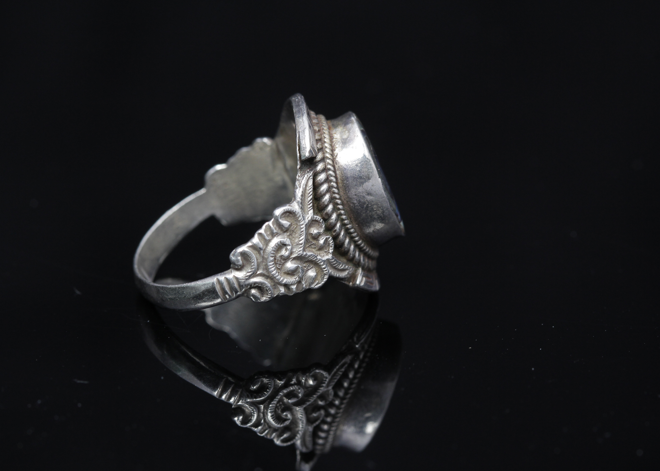 Sterling Silver Abalone Ring