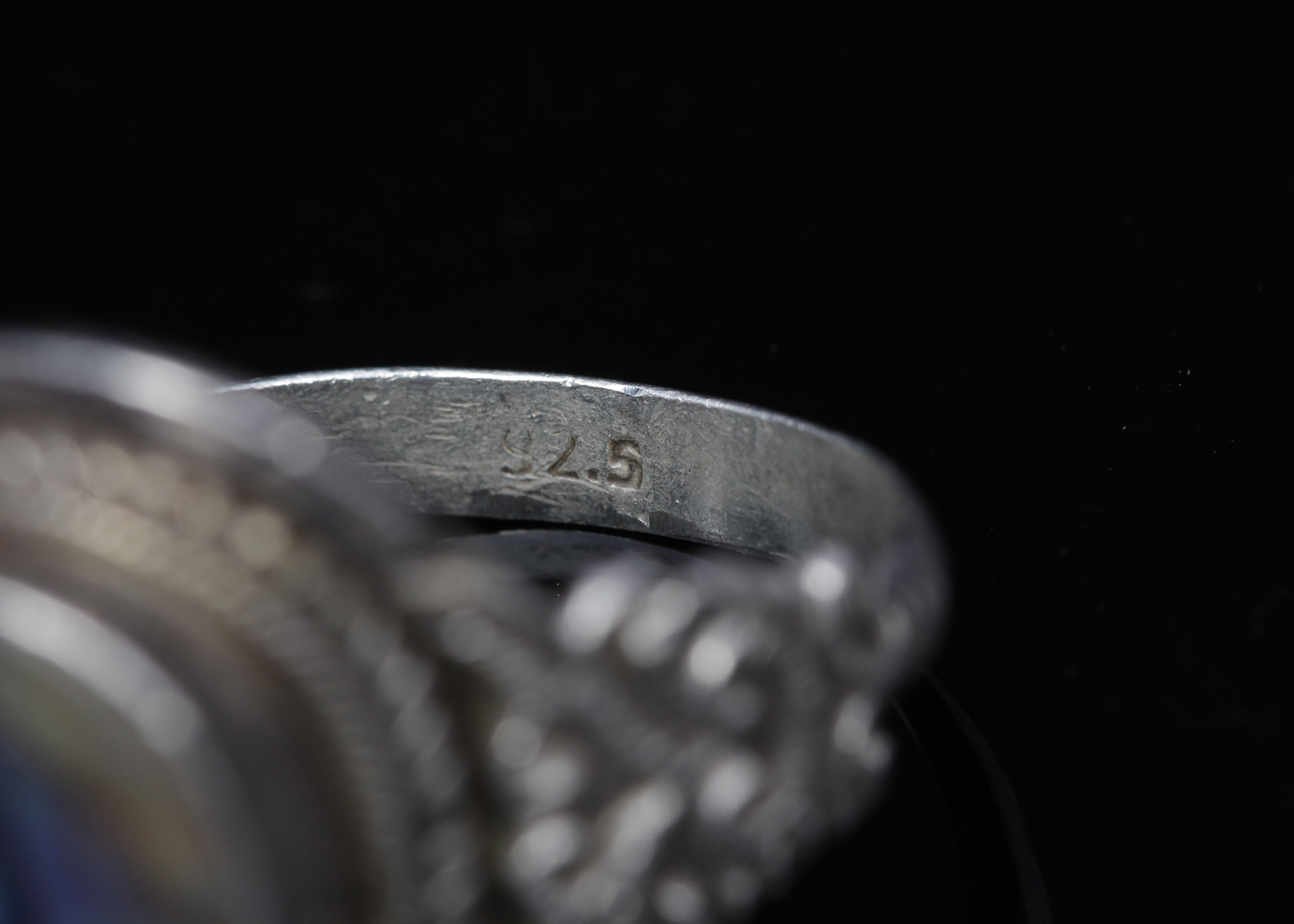 Sterling Silver Abalone Ring