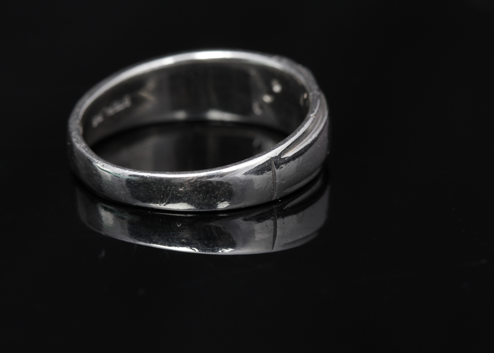 Sterling Silver Diamond Band