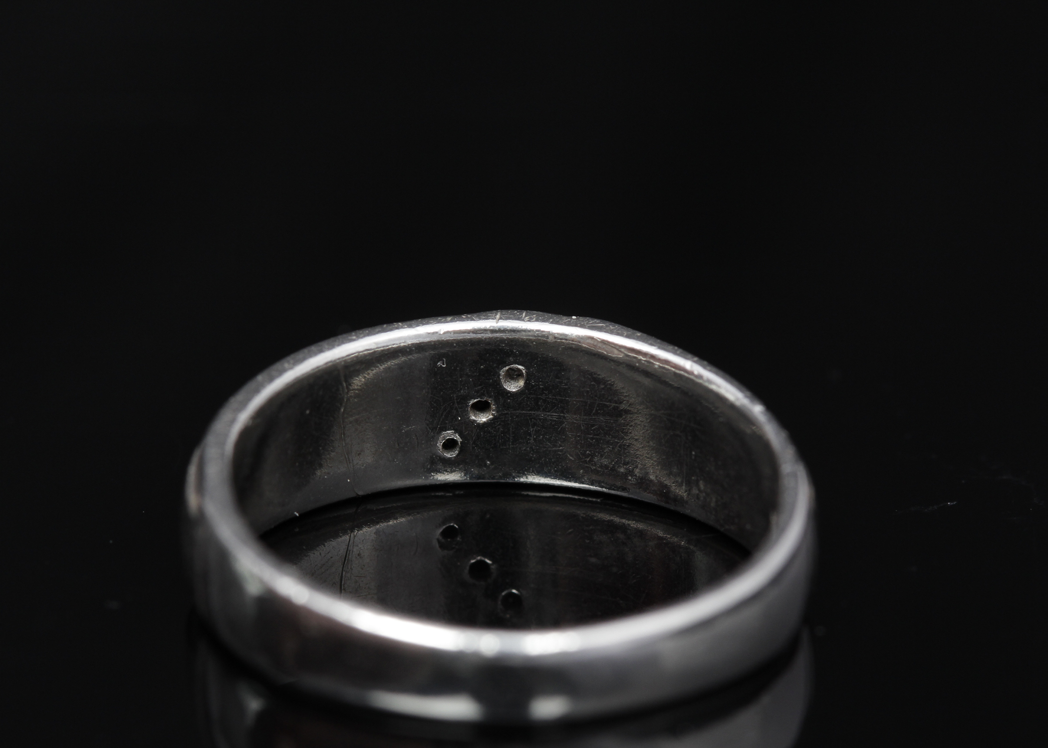 Sterling Silver Diamond Band