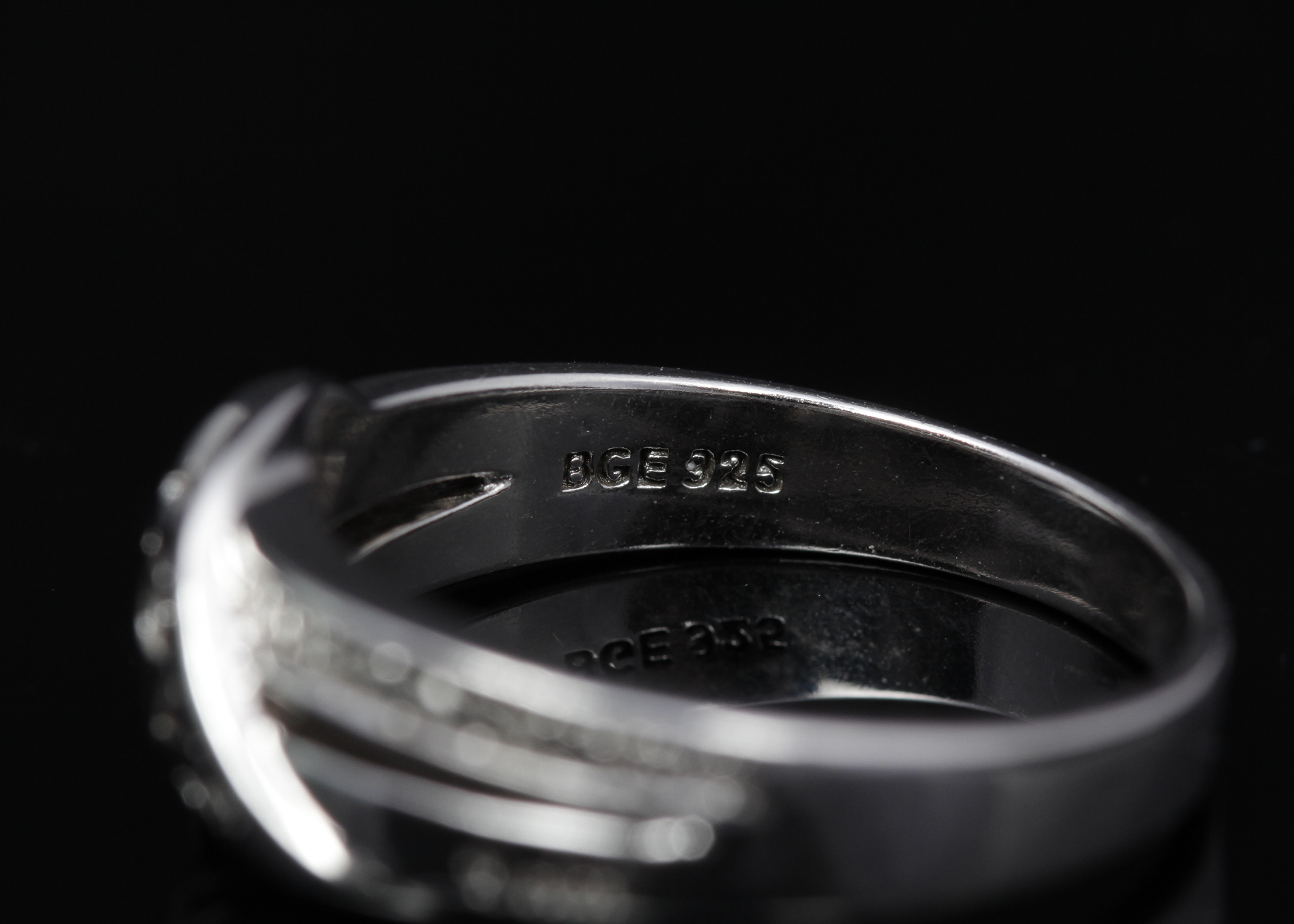 Sterling Silver Diamond Ring