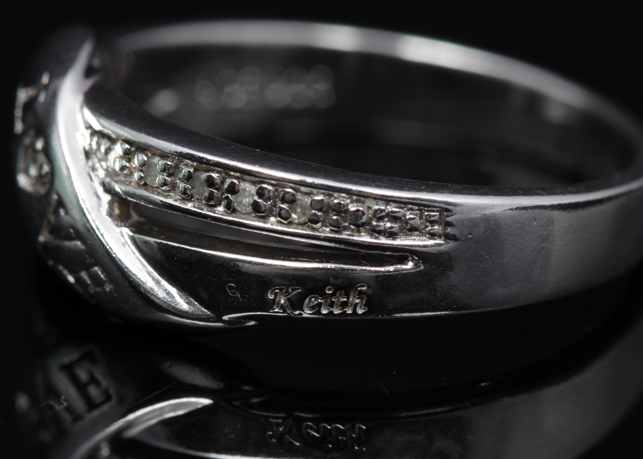 Sterling Silver Diamond Ring