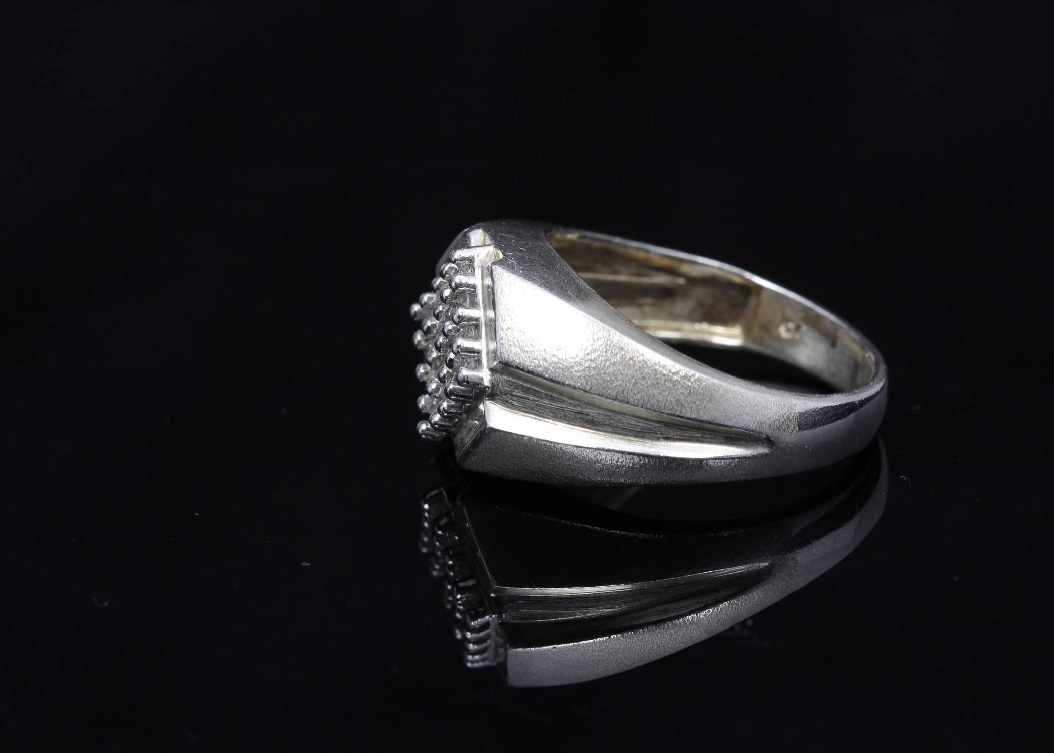 Sterling Silver Diamond Ring
