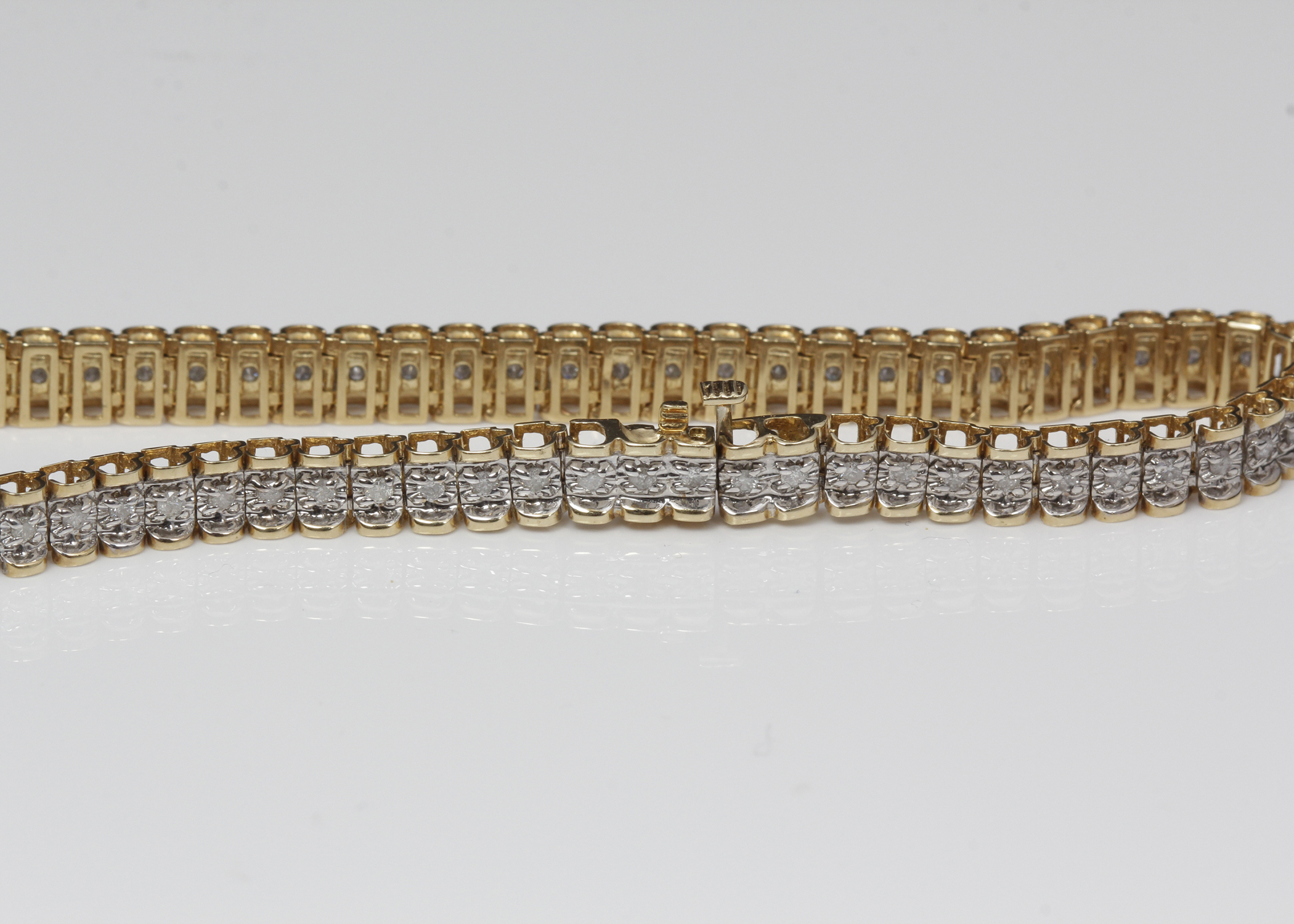 14K Yellow Gold Diamond Bracelet