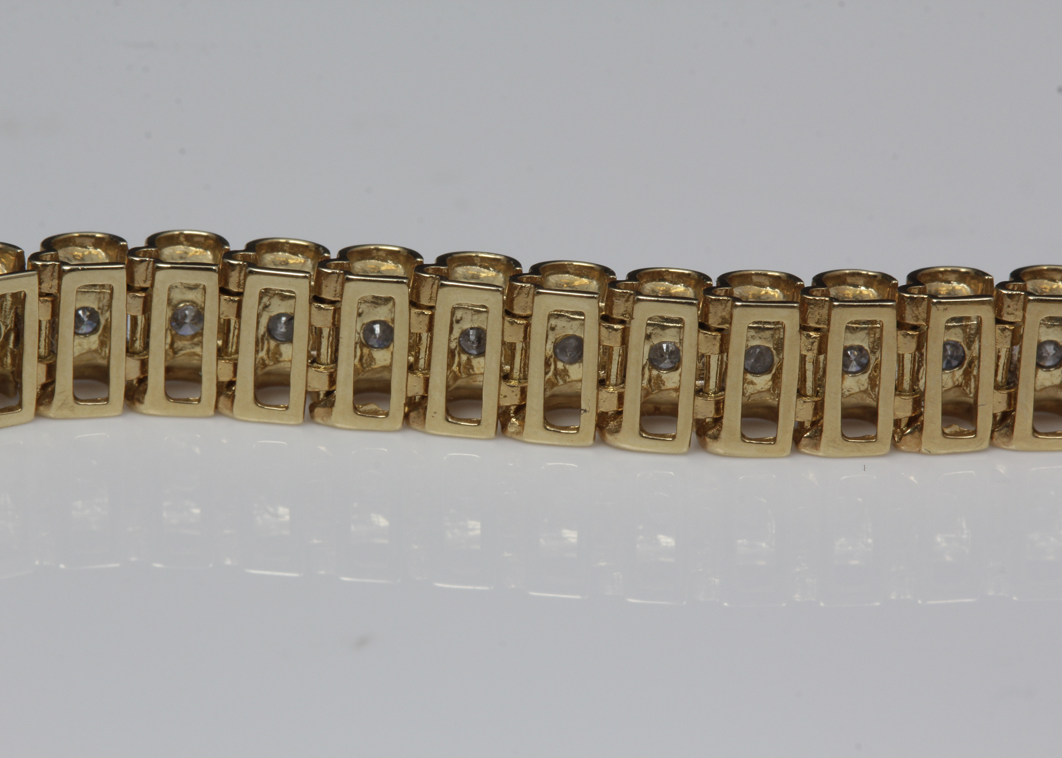 14K Yellow Gold Diamond Bracelet