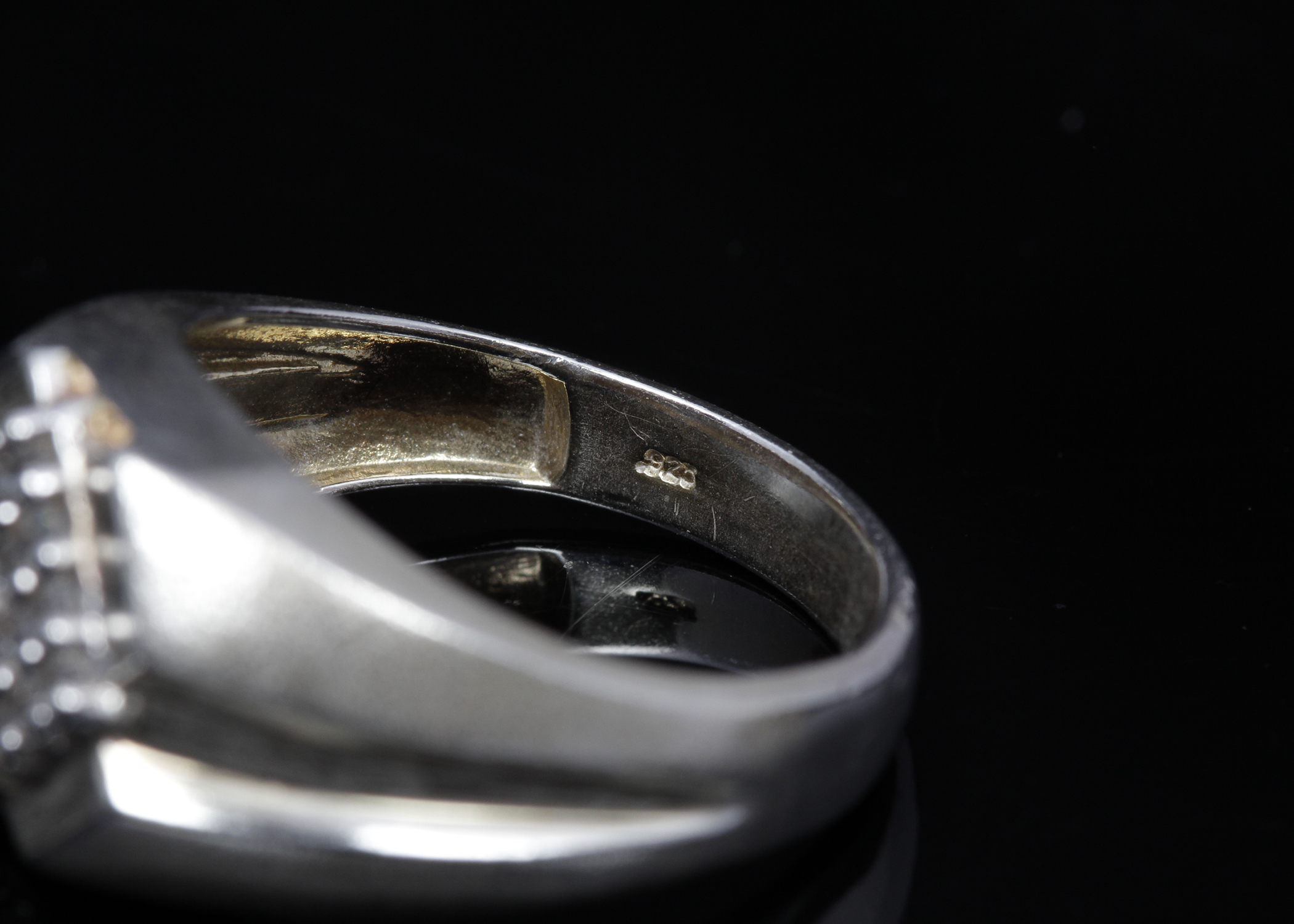 Sterling Silver Diamond Ring