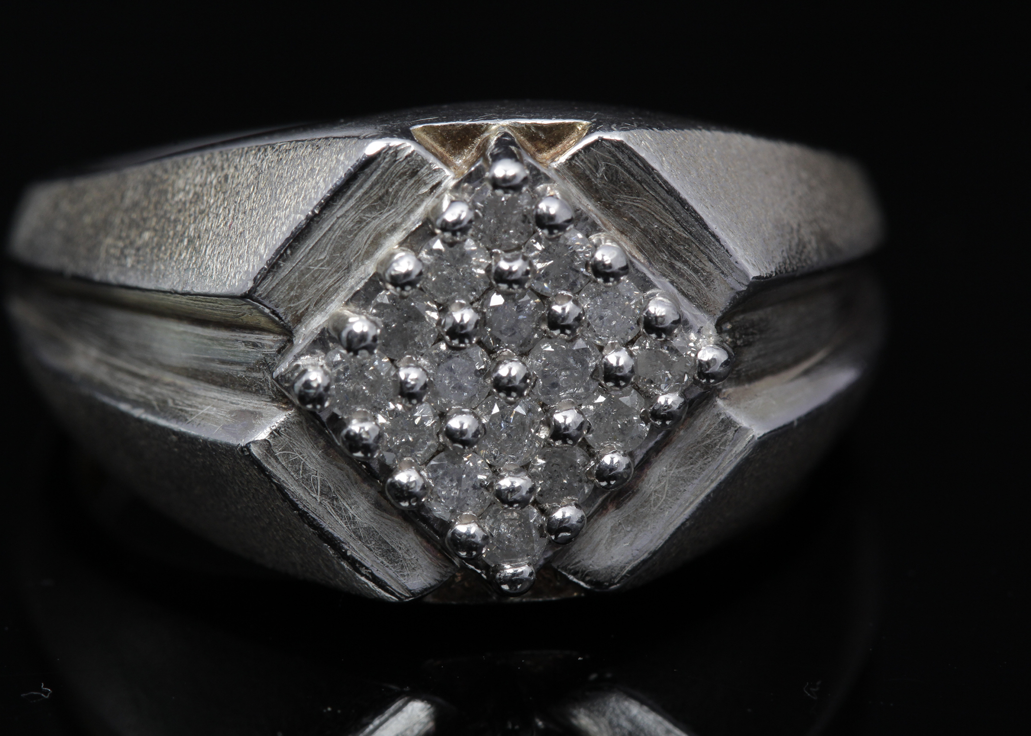 Sterling Silver Diamond Ring