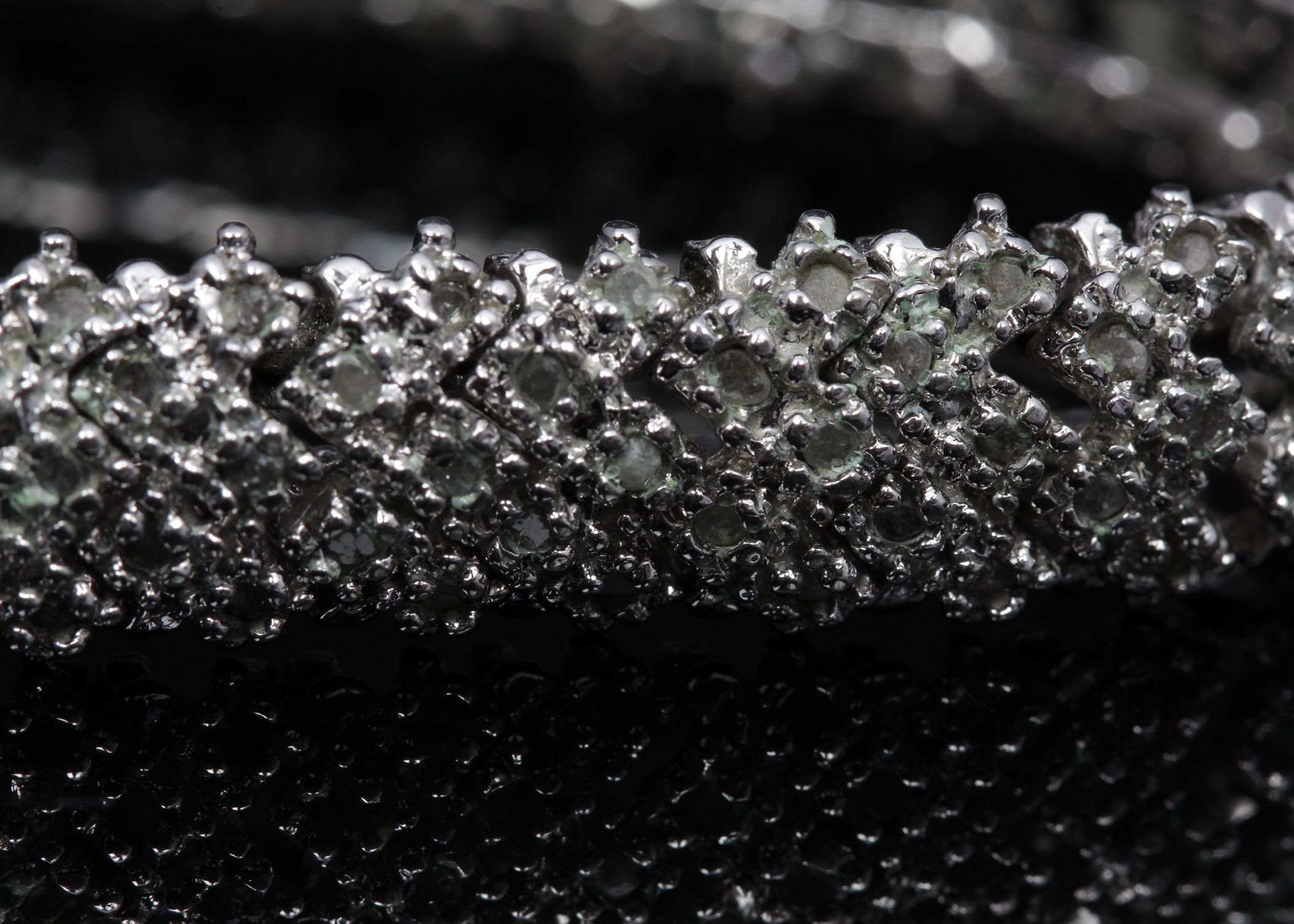 Sterling Silver Diamond Bracelet