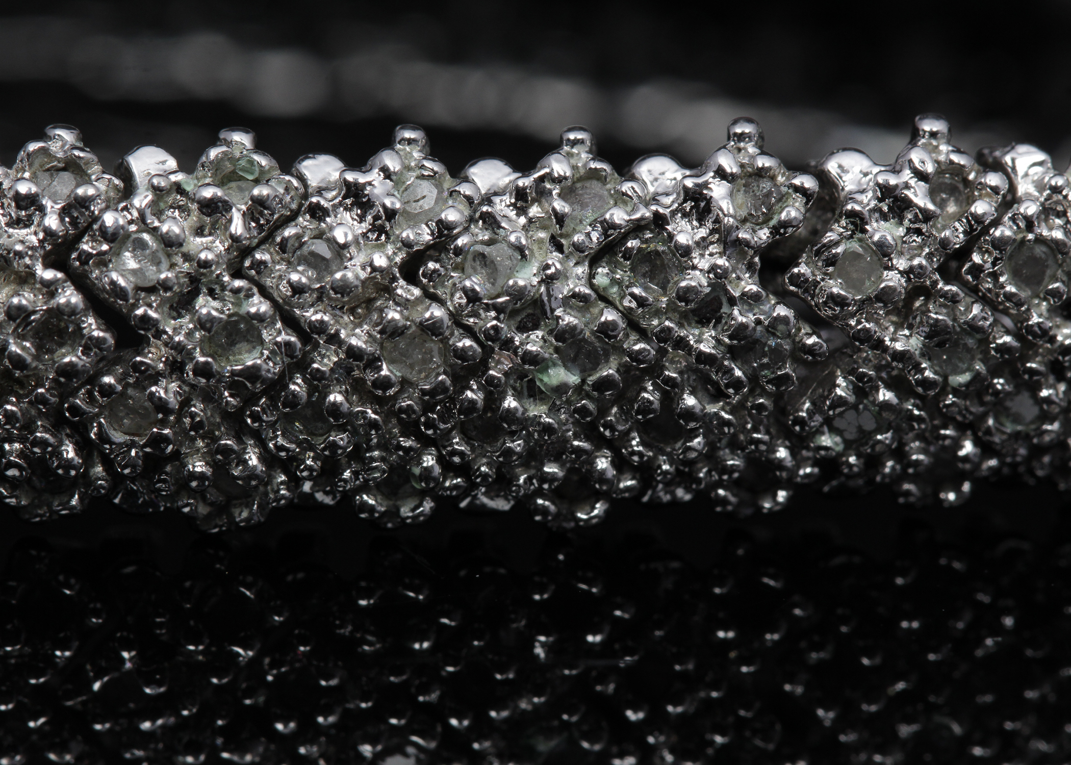 Sterling Silver Diamond Bracelet