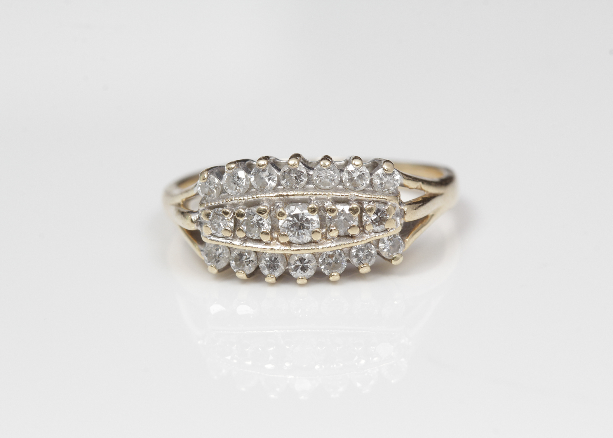 14K Yellow Gold Diamond Ring