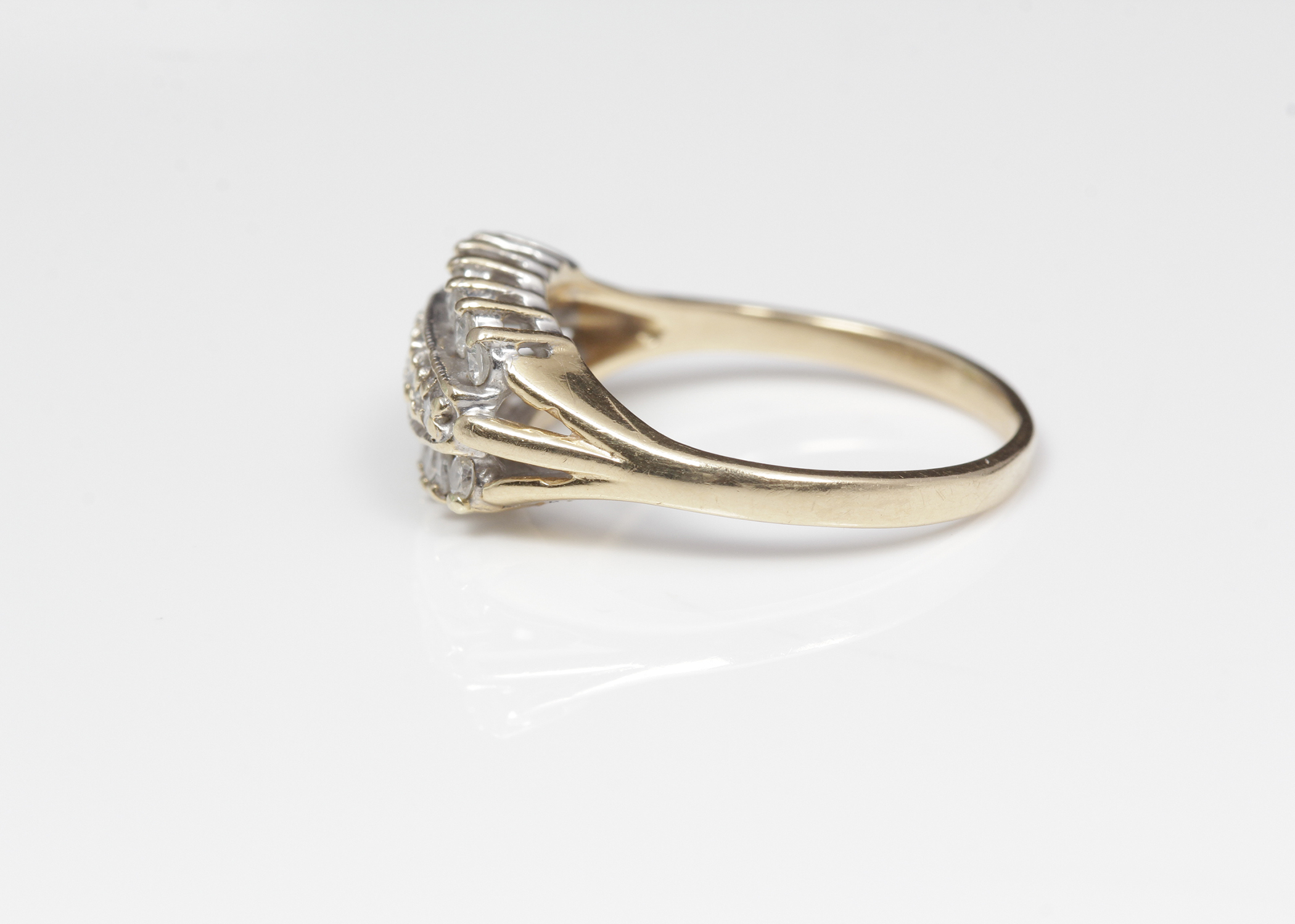 14K Yellow Gold Diamond Ring