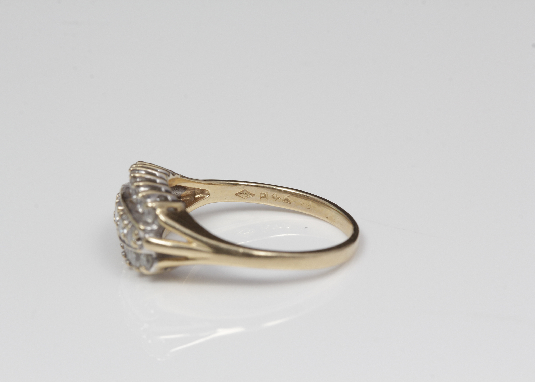 14K Yellow Gold Diamond Ring