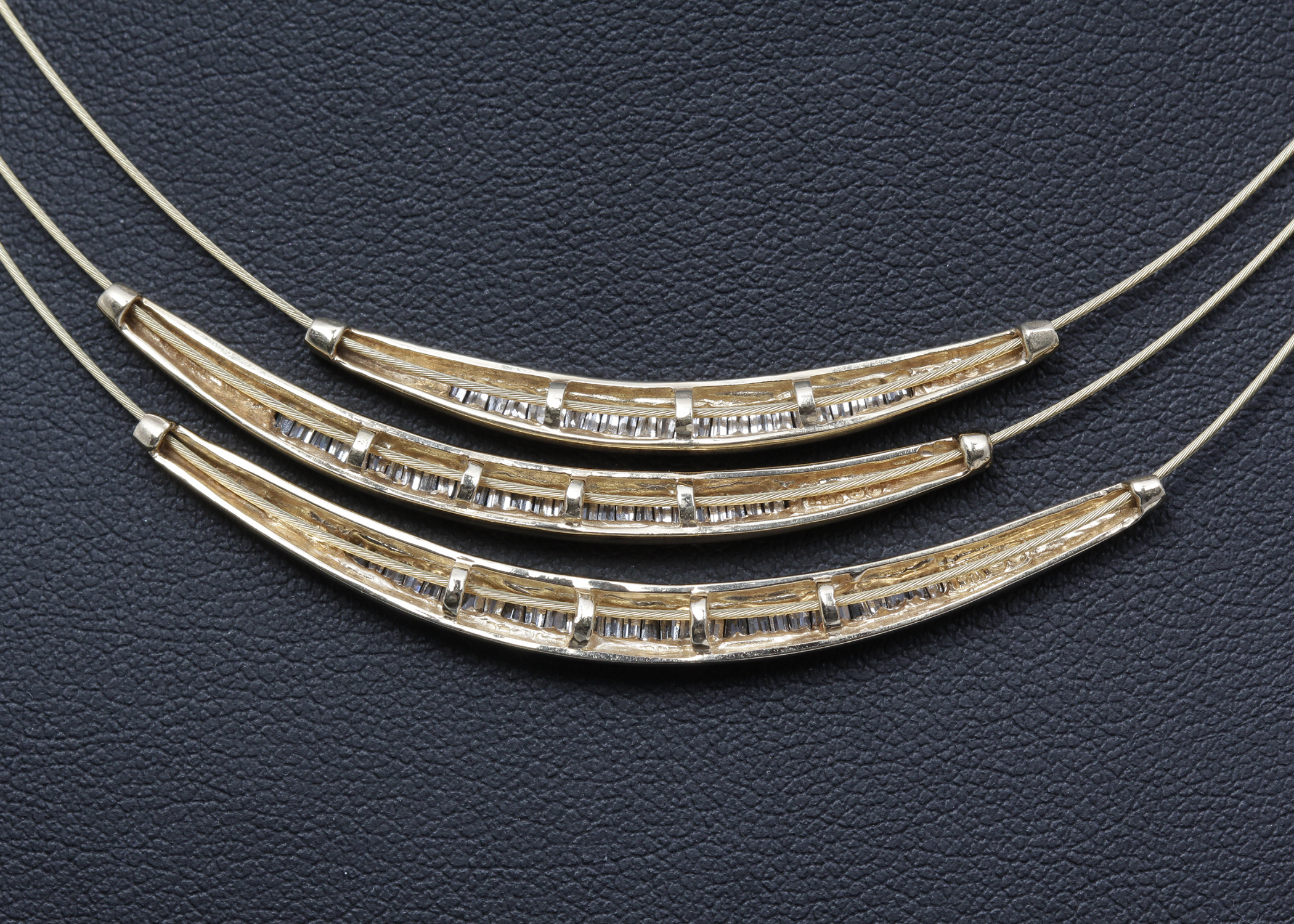 14K Yellow Gold Diamond Necklace