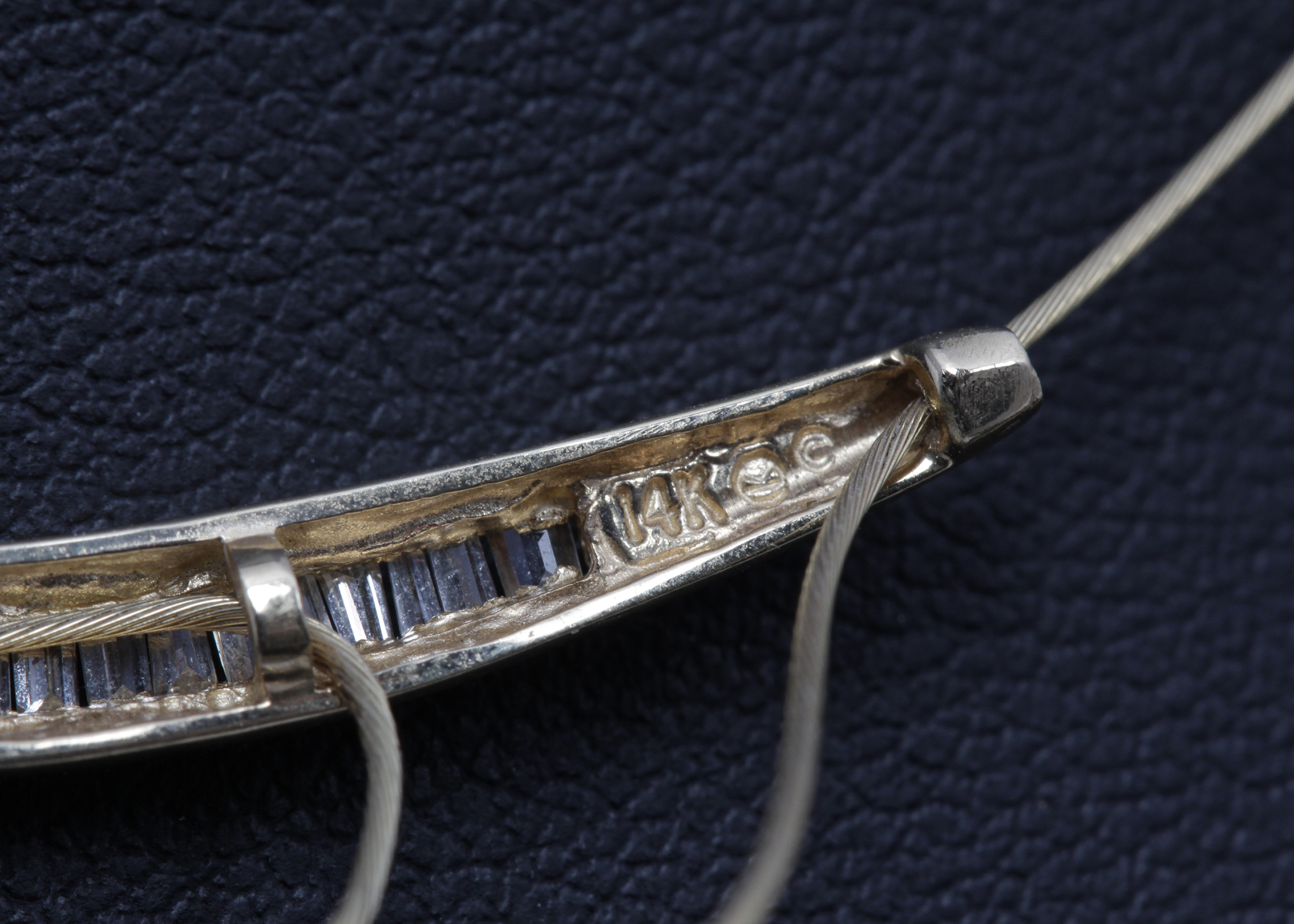 14K Yellow Gold Diamond Necklace